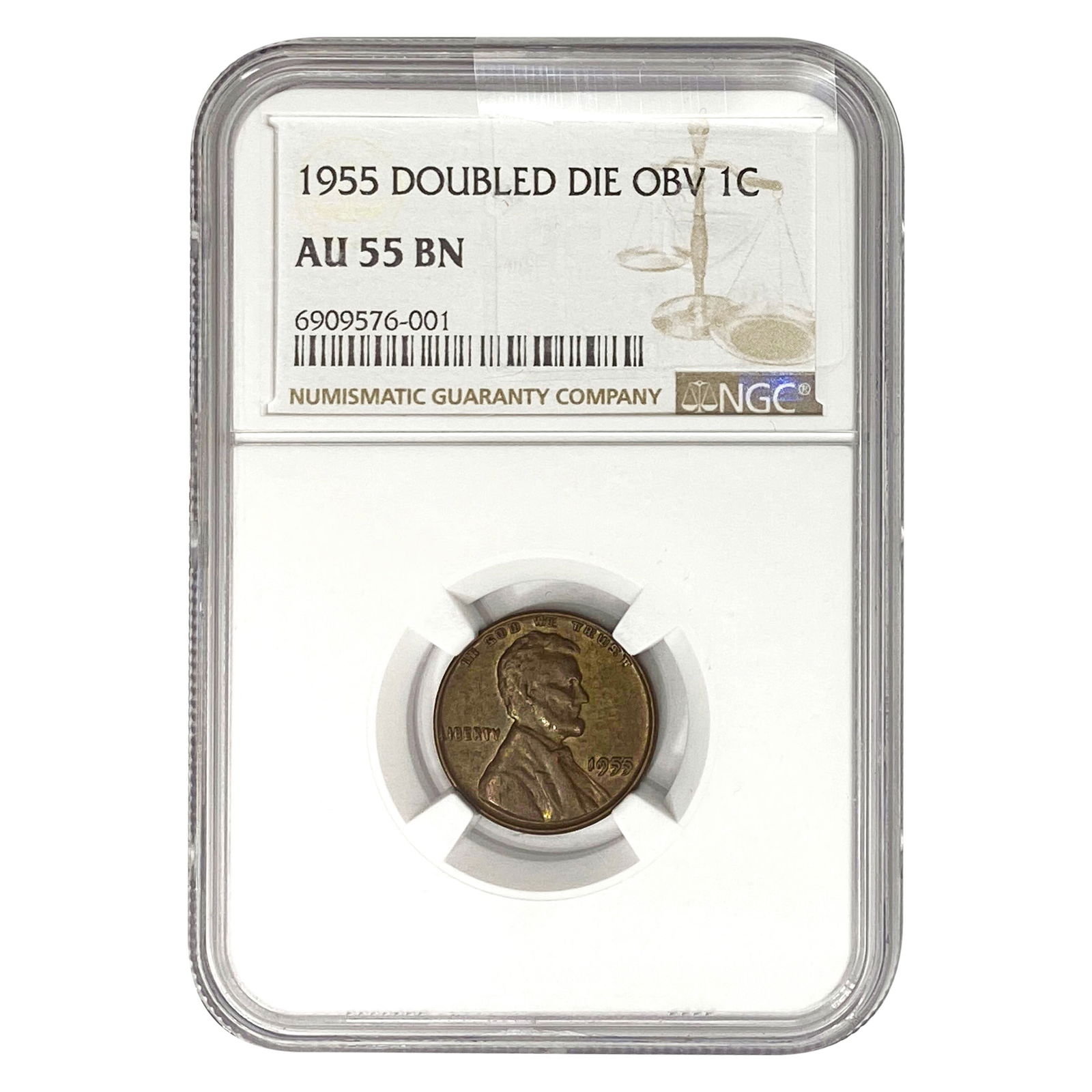 1955 Wheat Cent NGC AU55 BN DDO (1 of 2)