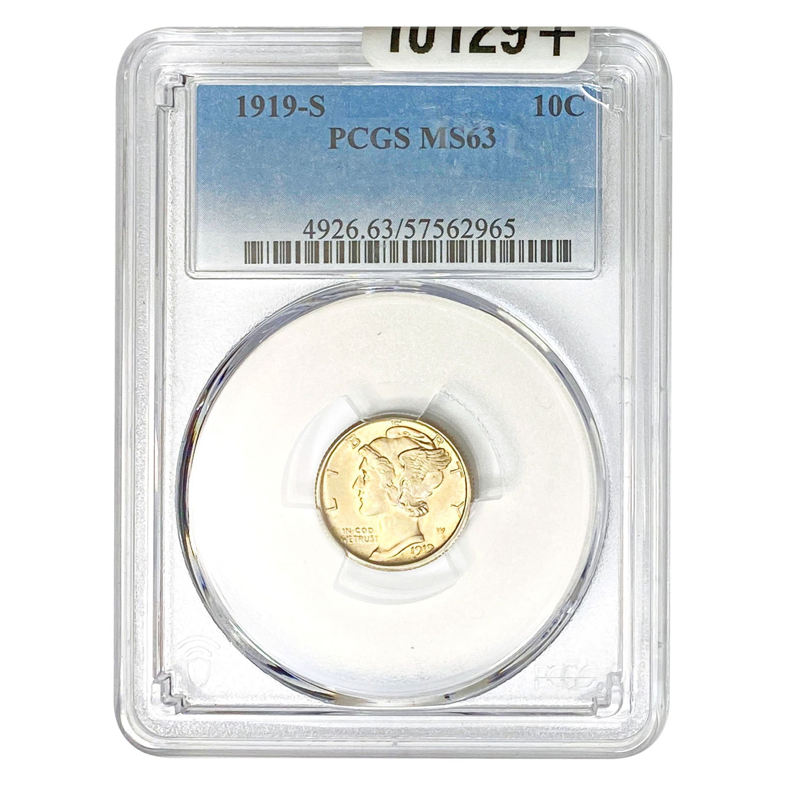1919-S Mercury Silver Dime PCGS MS63 (1 of 2)