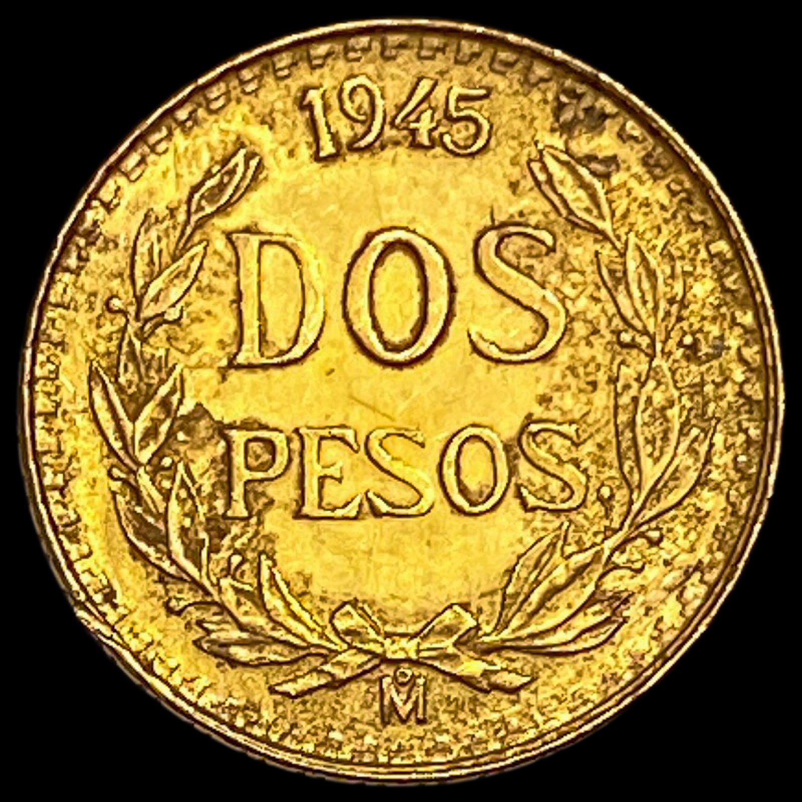1945 Mexico Gold 2 Pesos .0482oz CHOICE BU (1 of 2)