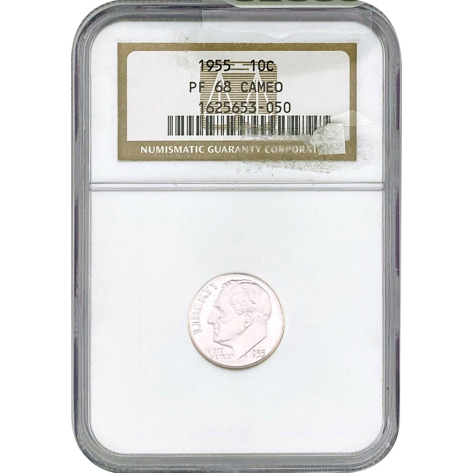 1955 Roosevelt Dime NGC PF68 Cameo (1 of 2)