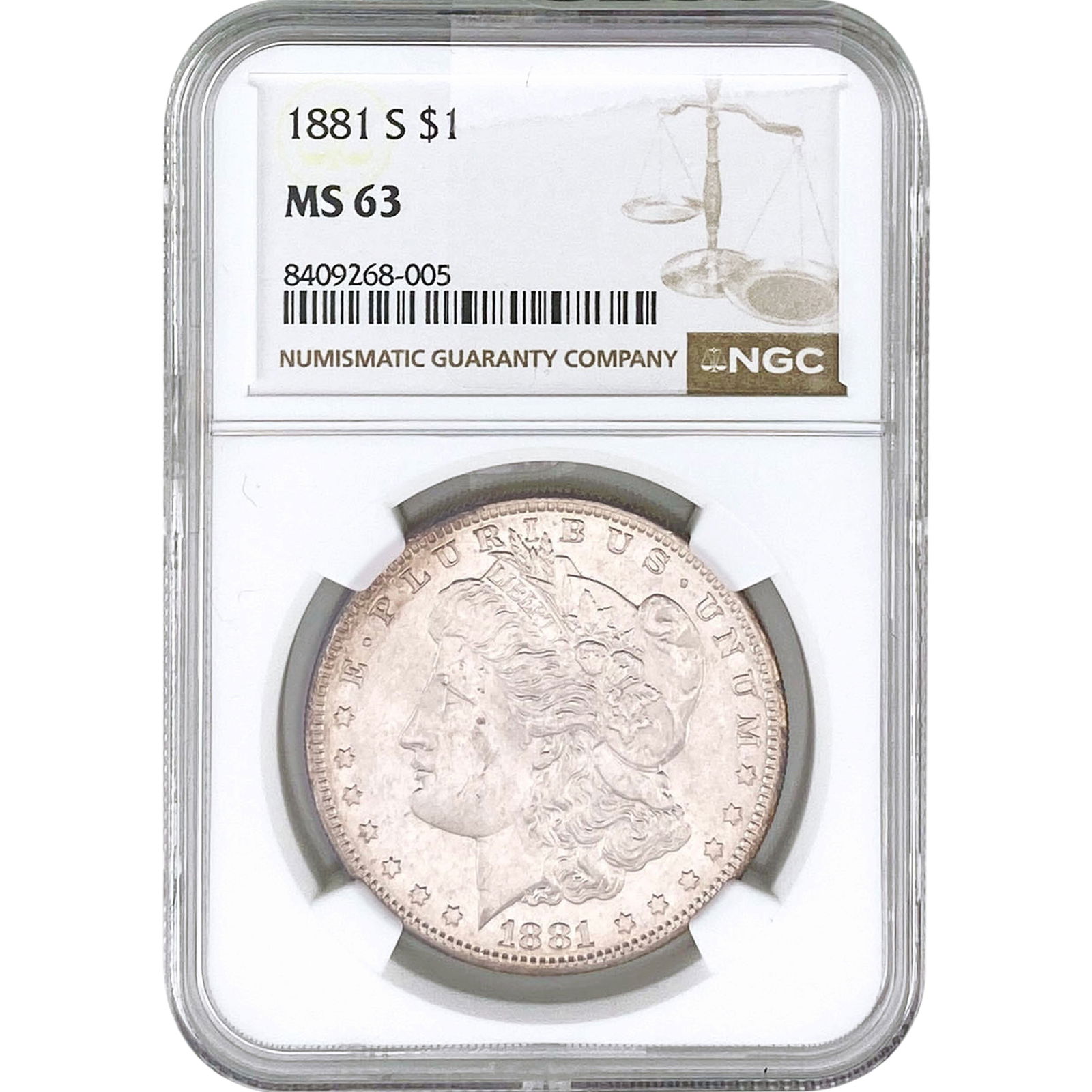 1881-S Morgan Silver Dollar NGC MS63 (1 of 2)