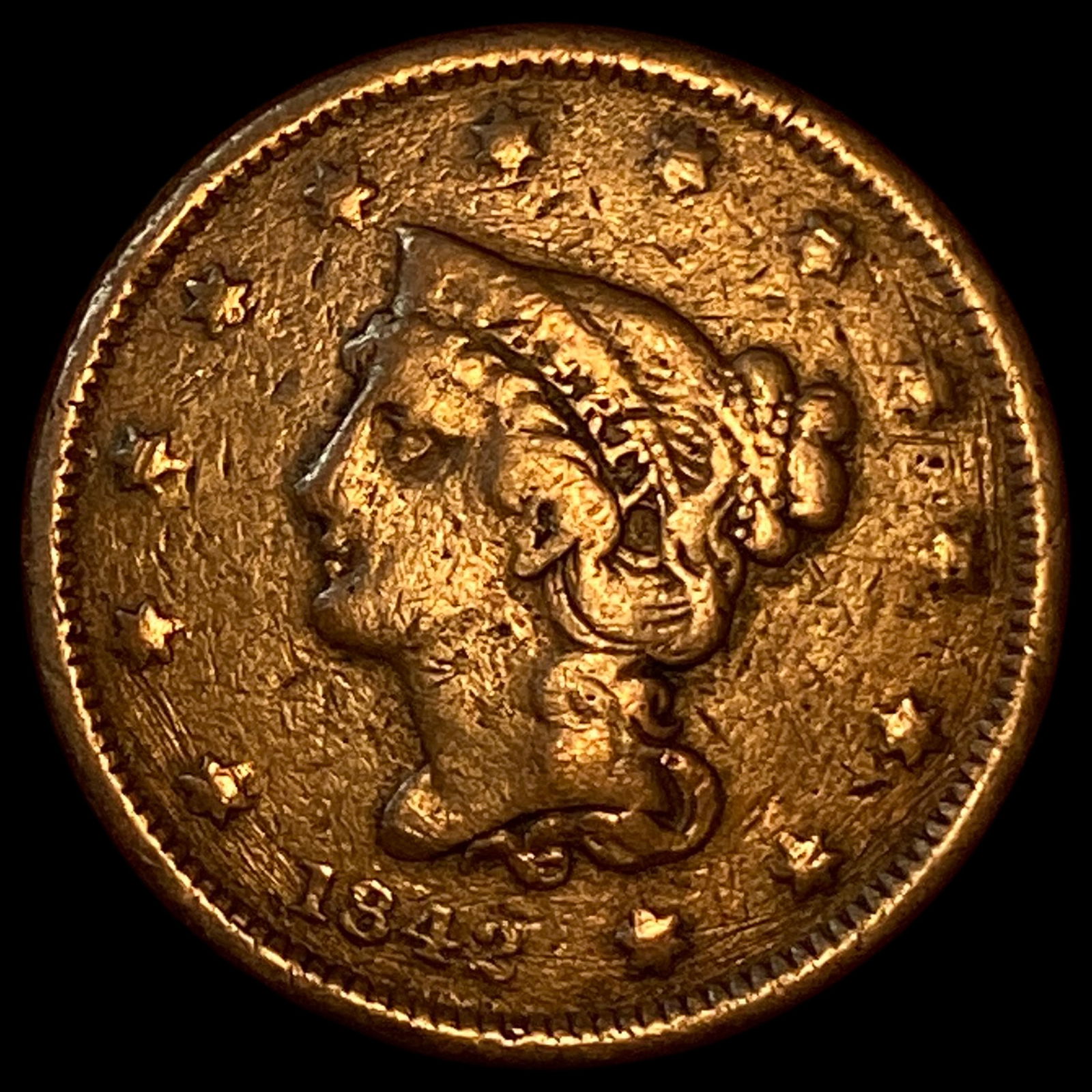 1842 Braided Hair Large Cent NICELY CIRCULATED (1 of 2)