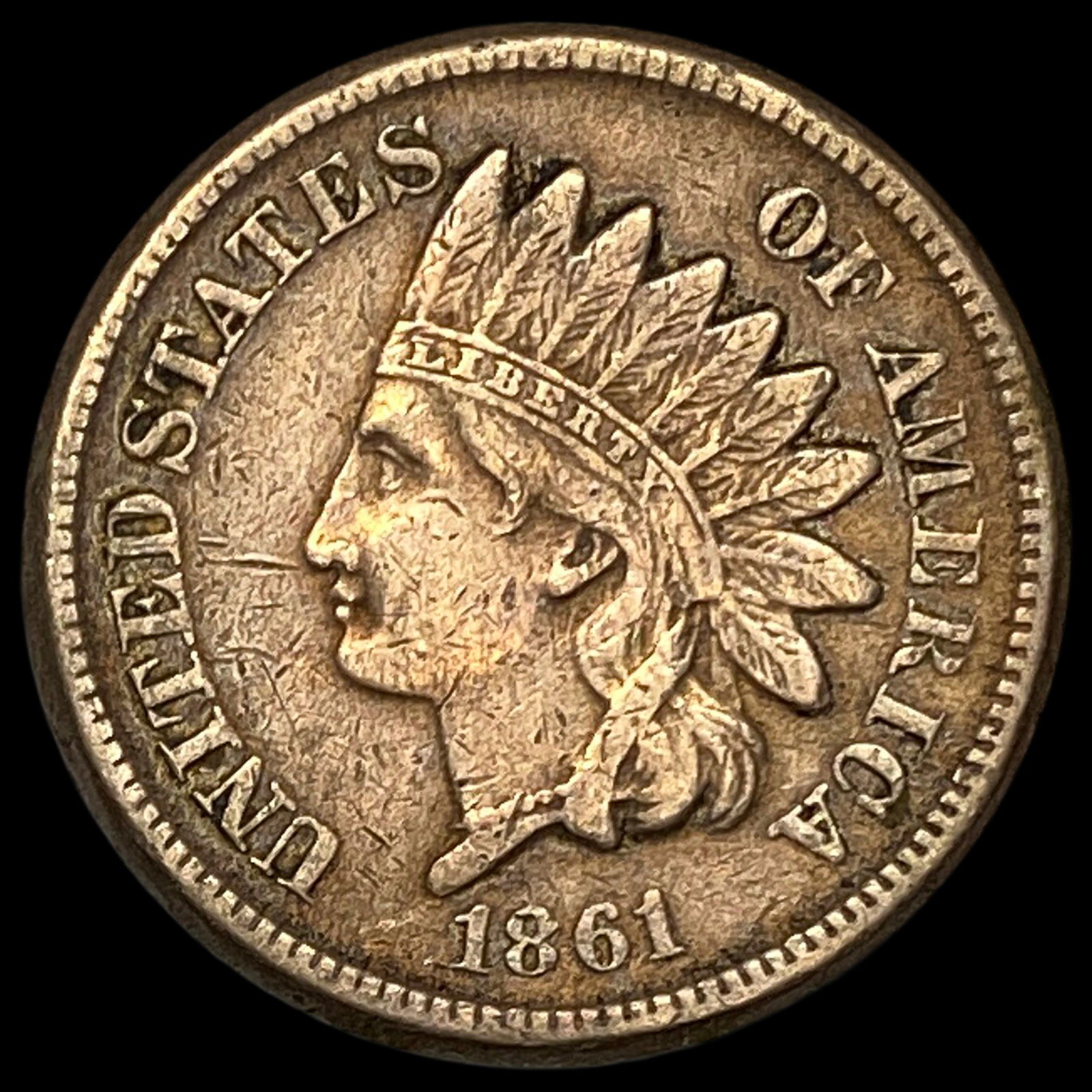 1861 Indian Head Cent LIGHTLY CIRCULATED (1 of 2)