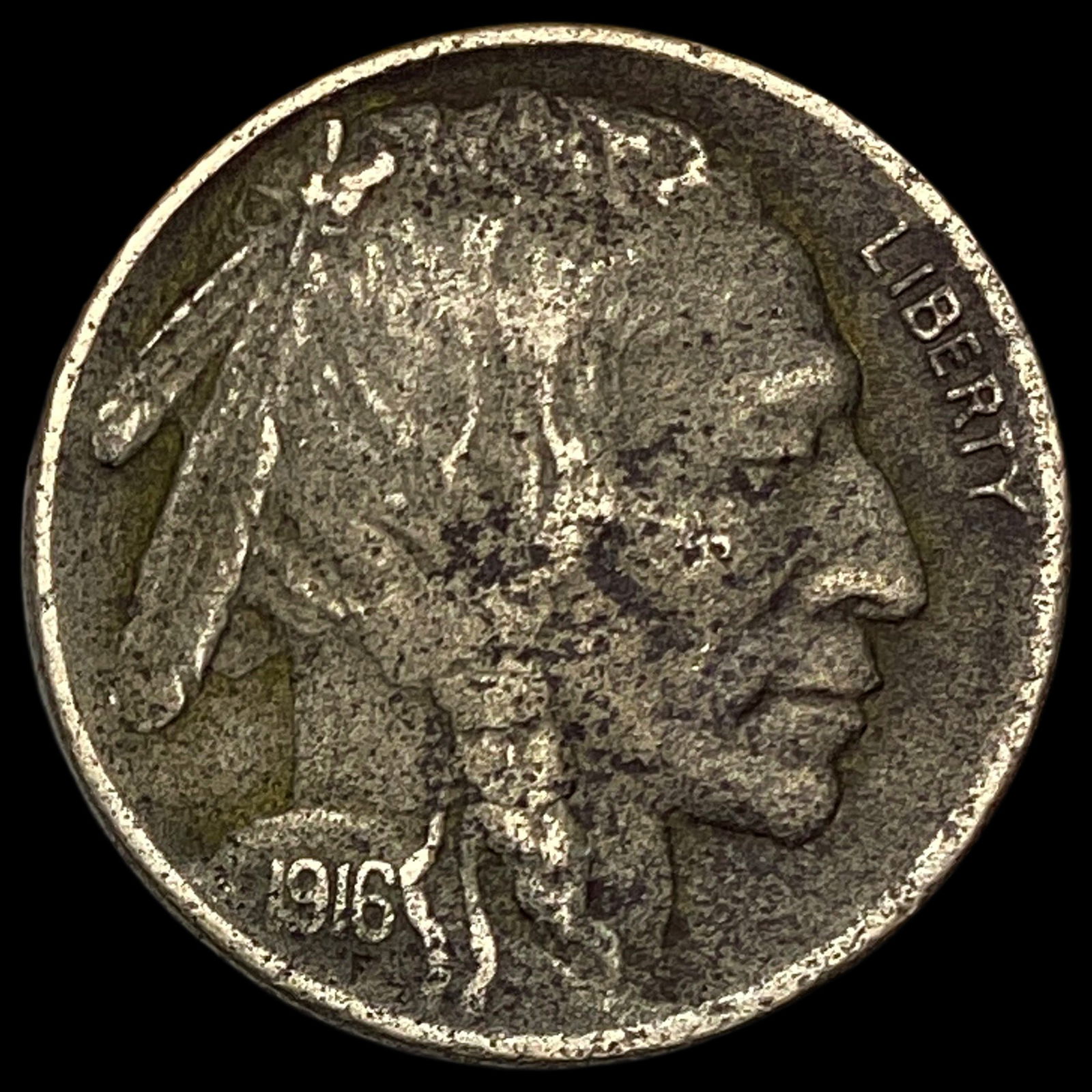 1916-S Buffalo Nickel LIGHTLY CIRCULATED (1 of 2)
