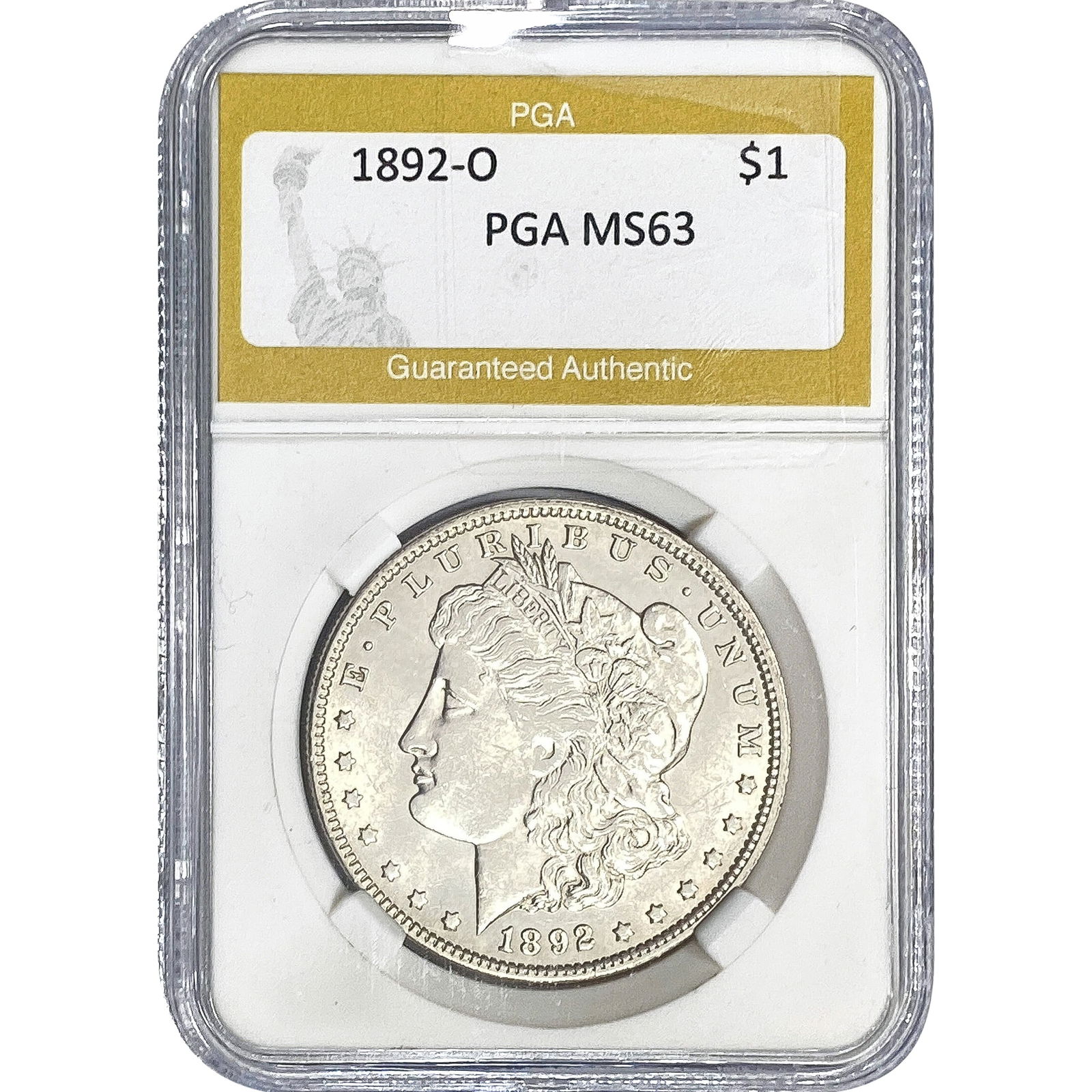 1892-O Morgan Silver Dollar PGA MS63 (1 of 2)
