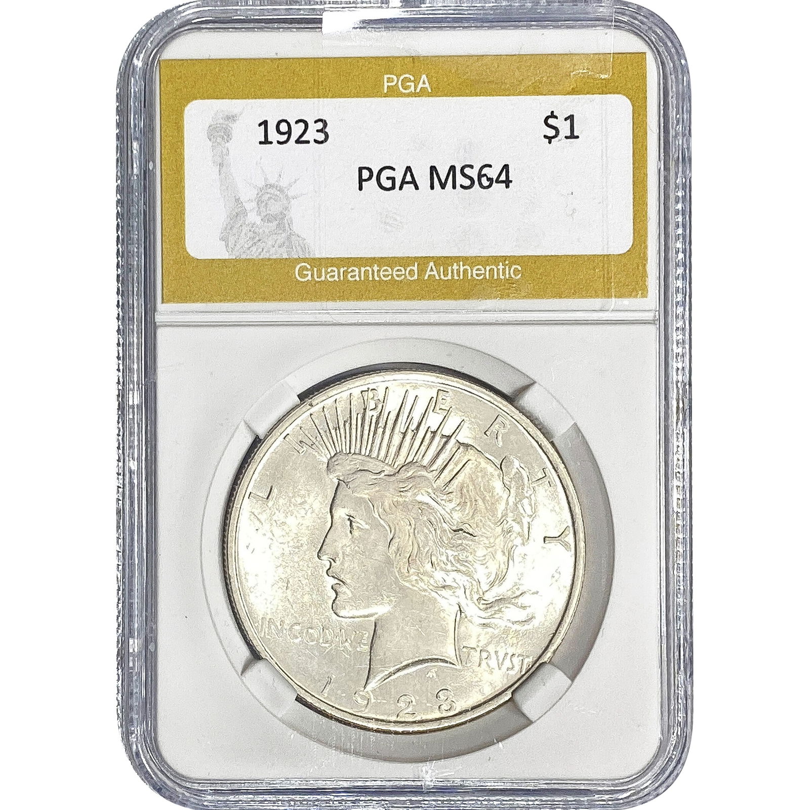 1923 Silver Peace Dollar PGA MS64 (1 of 2)