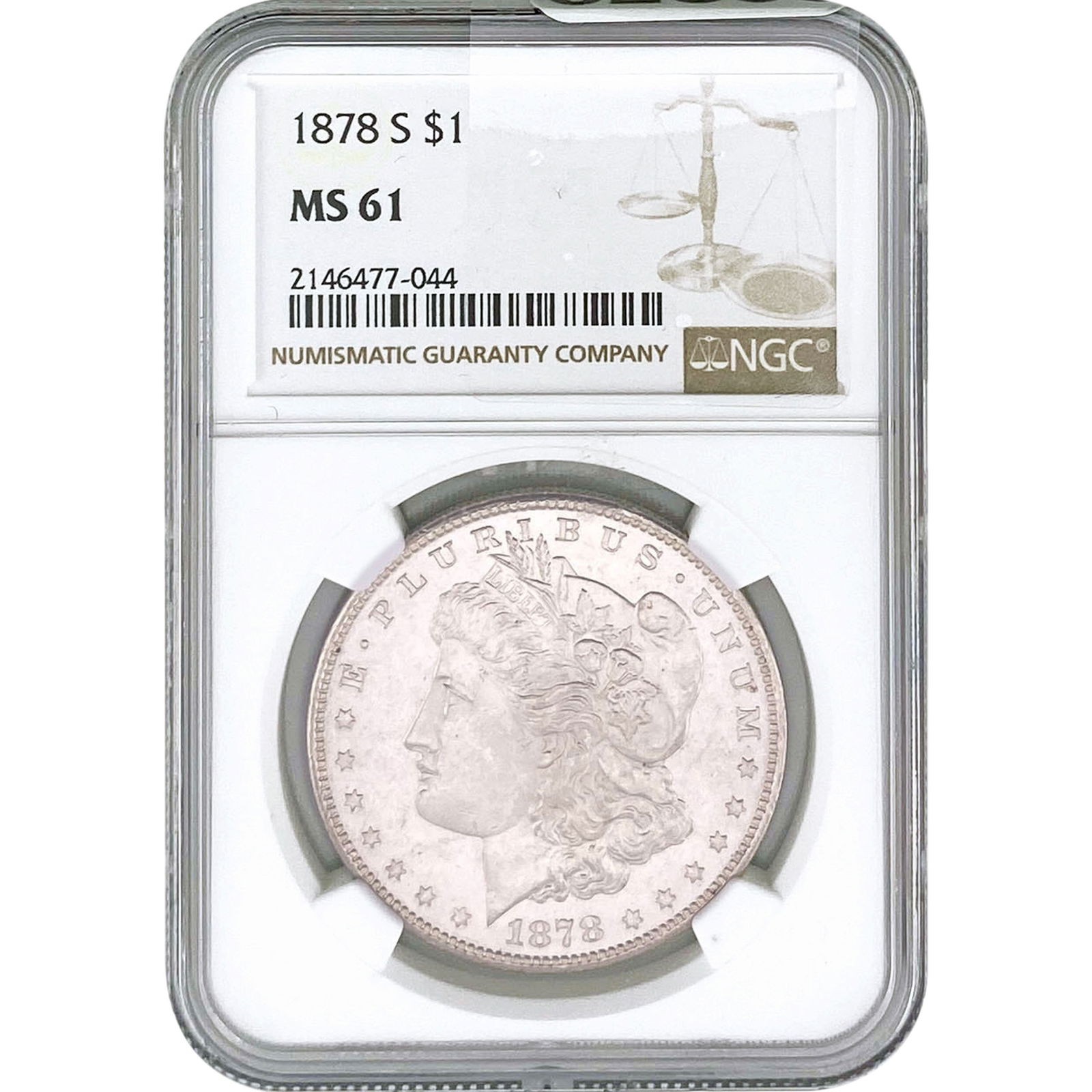 1878-S Morgan Silver Dollar NGC MS61 (1 of 2)