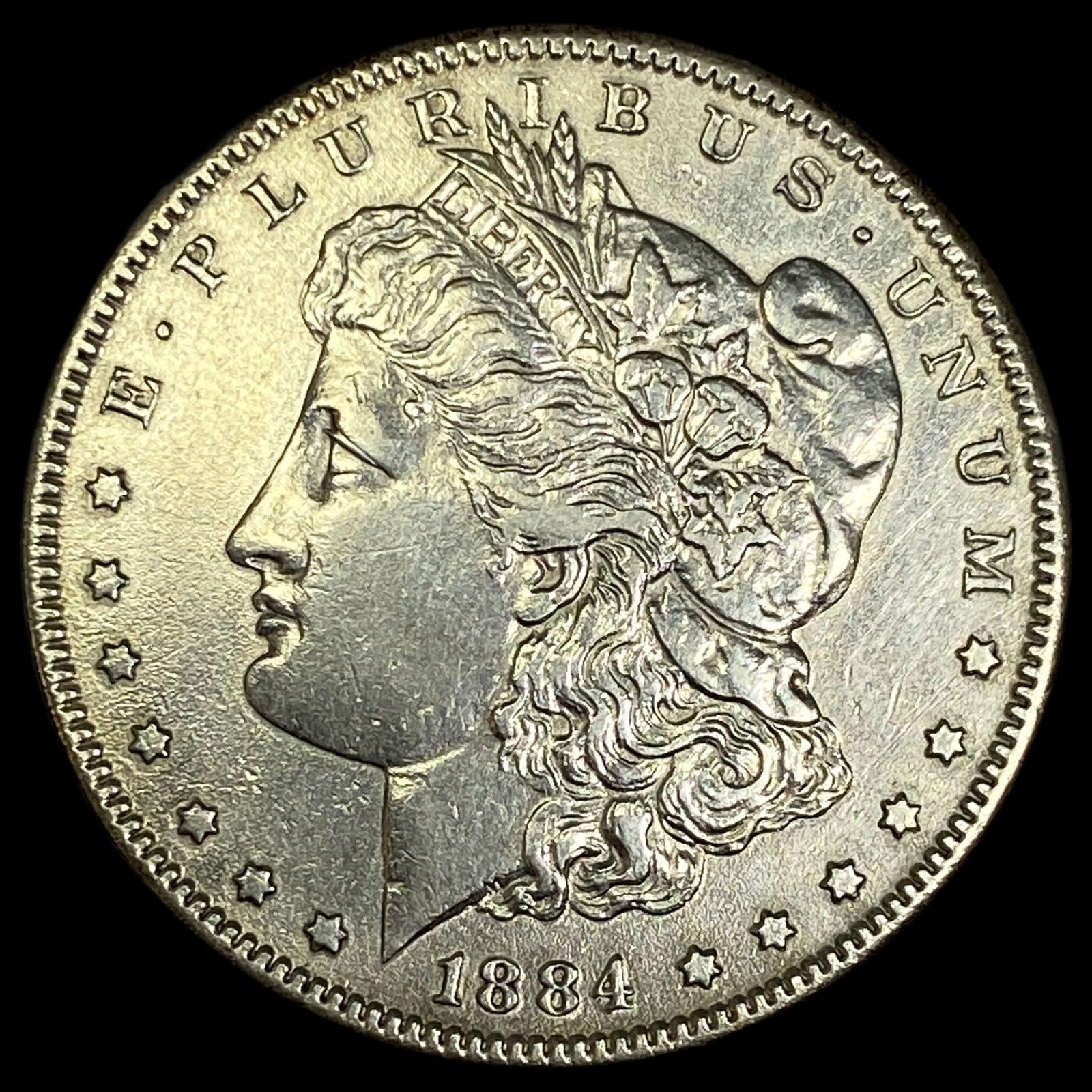 1884-S Silver Morgan Dollar CHOICE AU: 1884-S Silver Morgan Dollar CHOICE AU