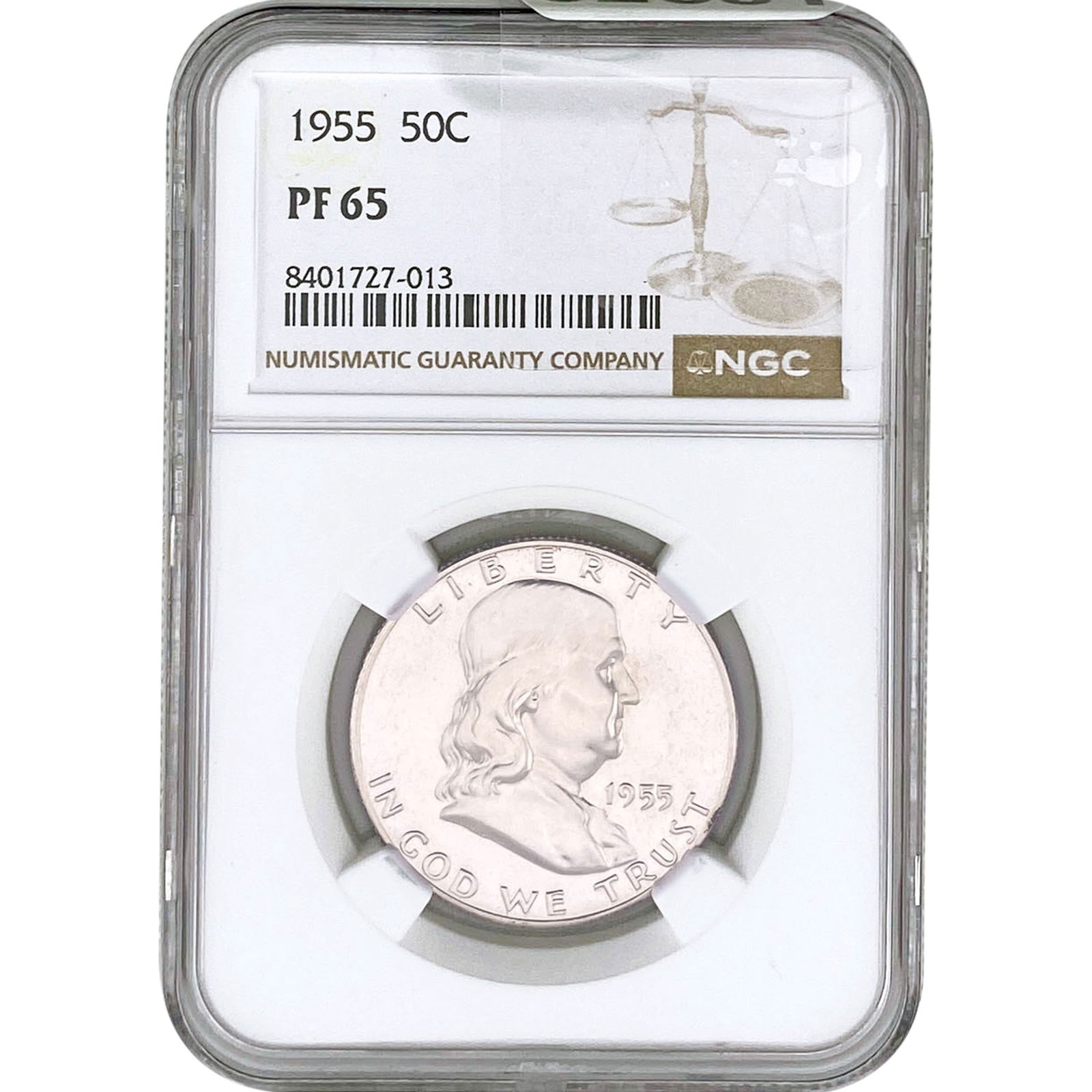 1955 Franklin Half Dollar NGC PF65 (1 of 2)