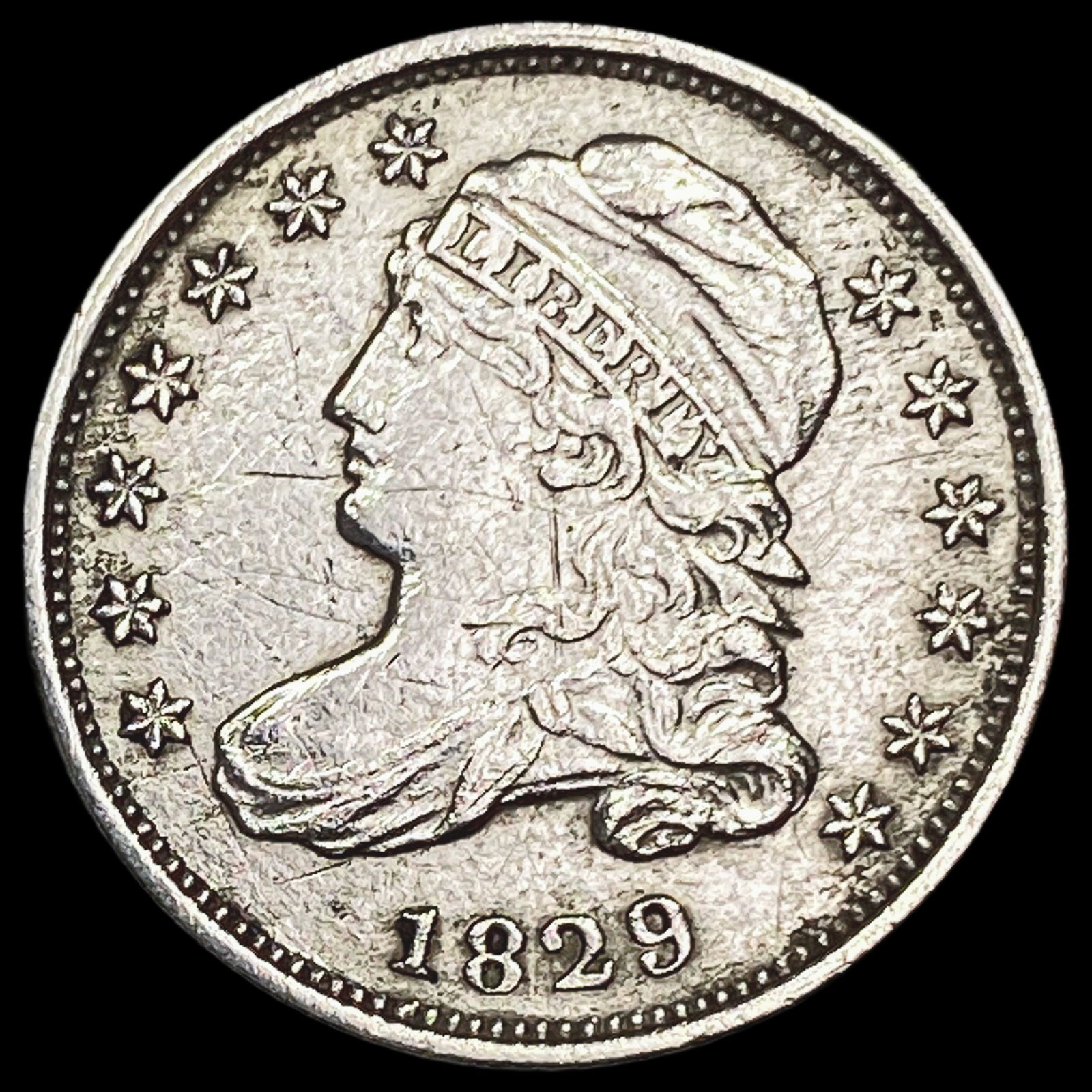 1829 Capped Bust Dime CLOSELY UNCIRCULATED (1 of 2)