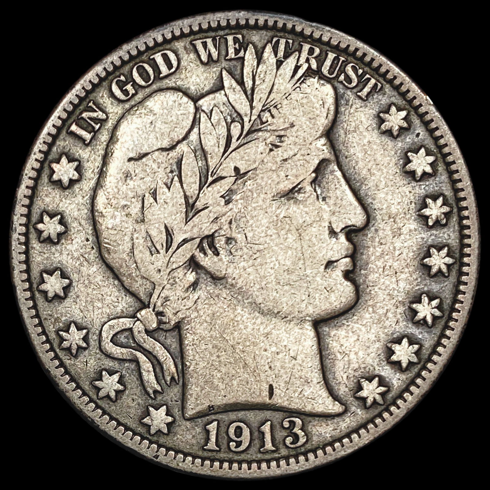 1913 Barber Half Dollar LIGHTLY CIRCULATED (1 of 2)