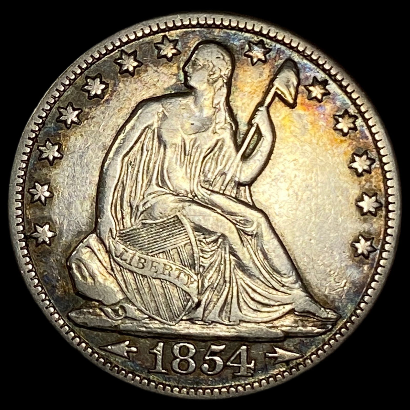 1854-O Seated Liberty Half Dollar CLOSELY UNCIRCULATED (1 of 2)