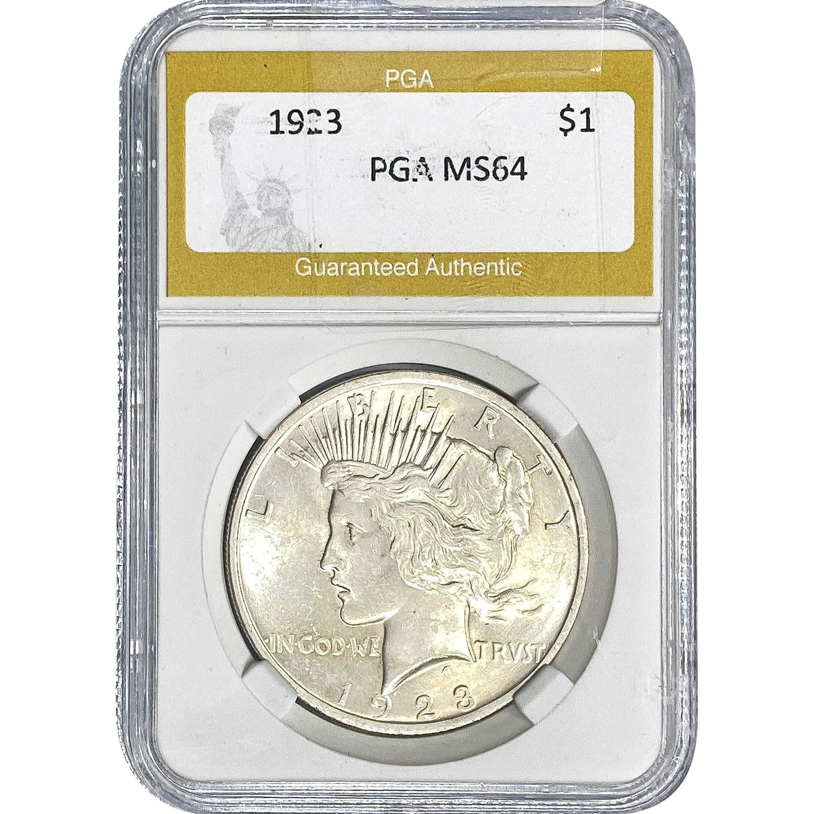 1923 Silver Peace Dollar PGA MS64 (1 of 2)