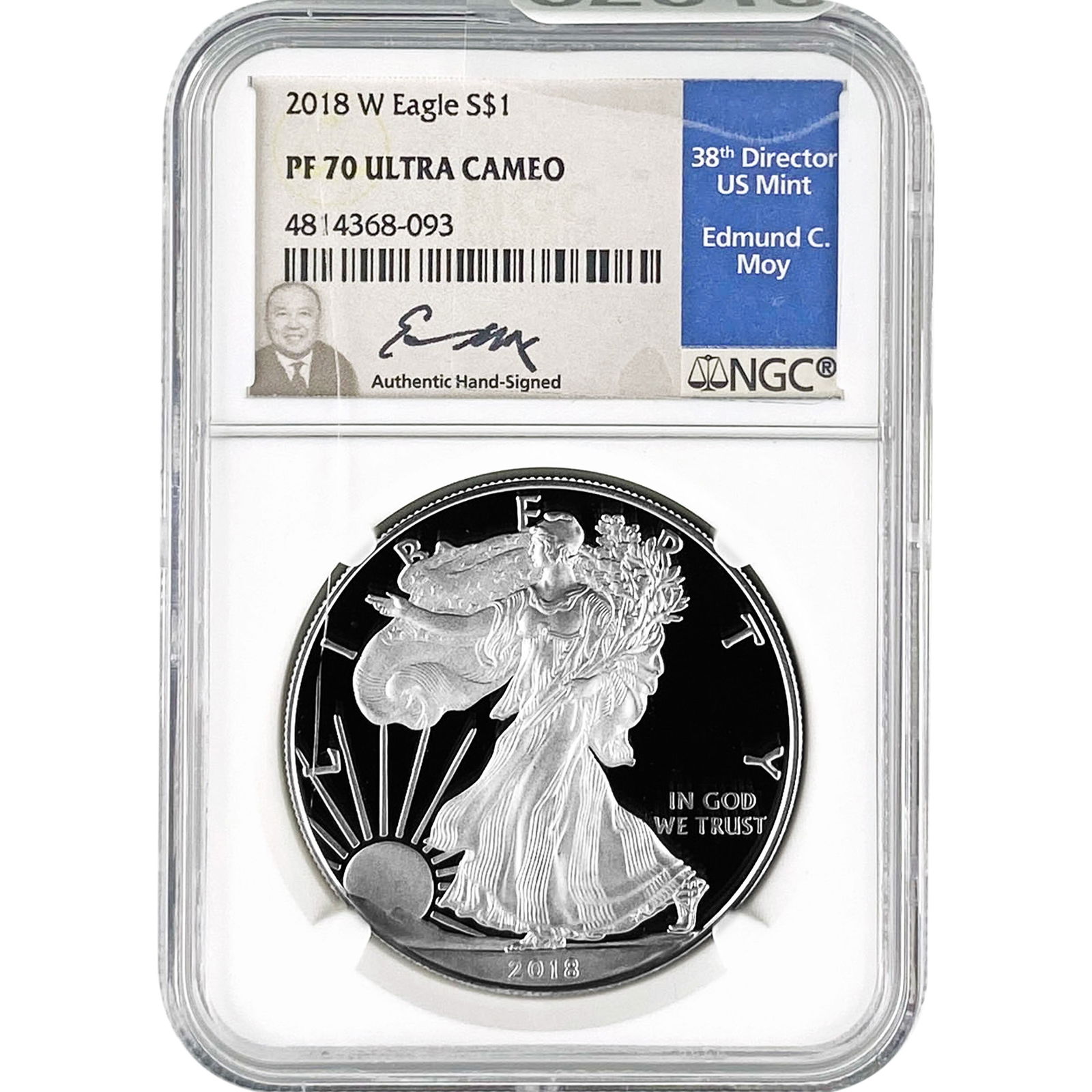 2018-W Silver Eagle NGC PF70 Ultra Cameo (1 of 2)