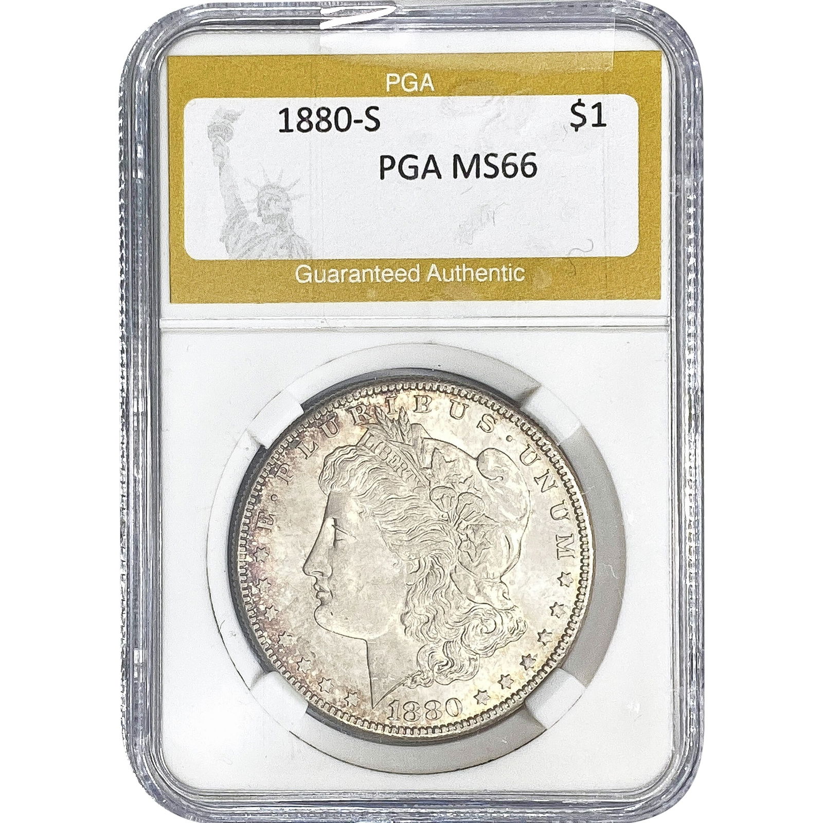 1880-S Morgan Silver Dollar PGA MS66 (1 of 2)