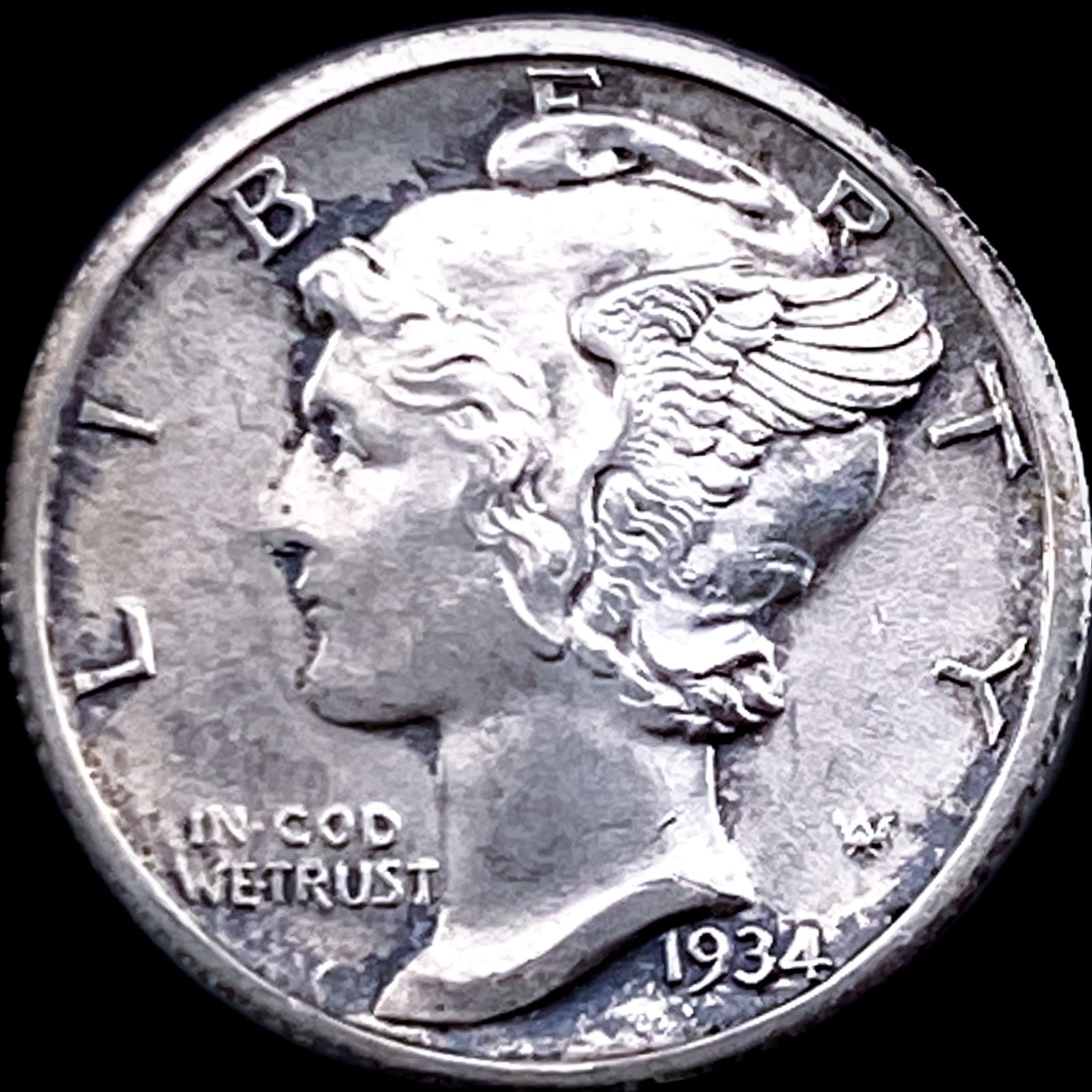 1934-D Mercury Dime CHOICE BU (1 of 2)