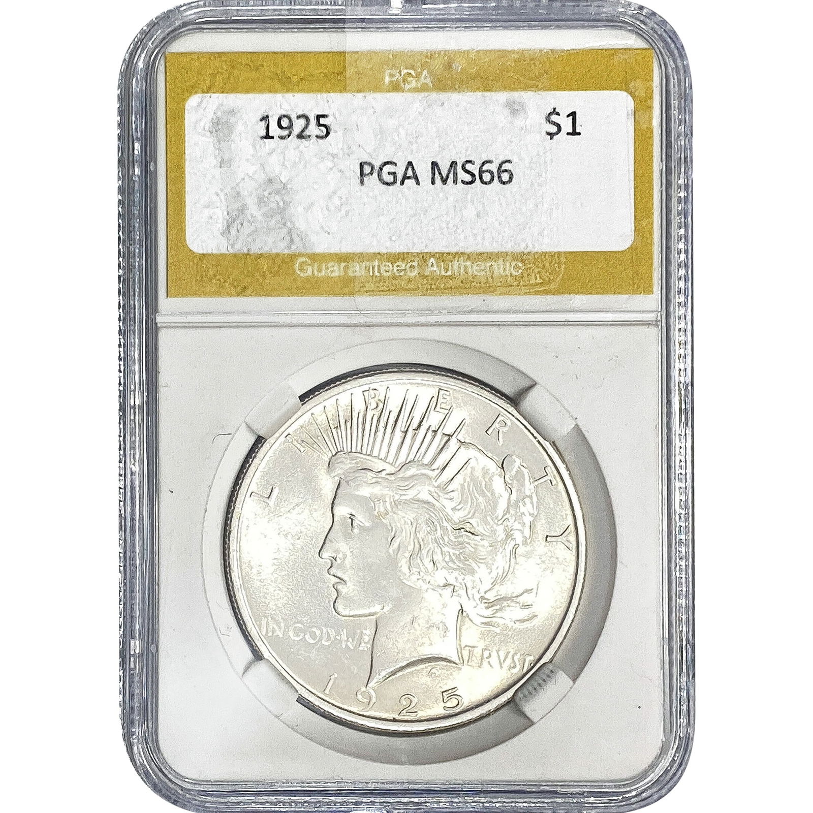 1925 Silver Peace Dollar PGA MS66 (1 of 2)