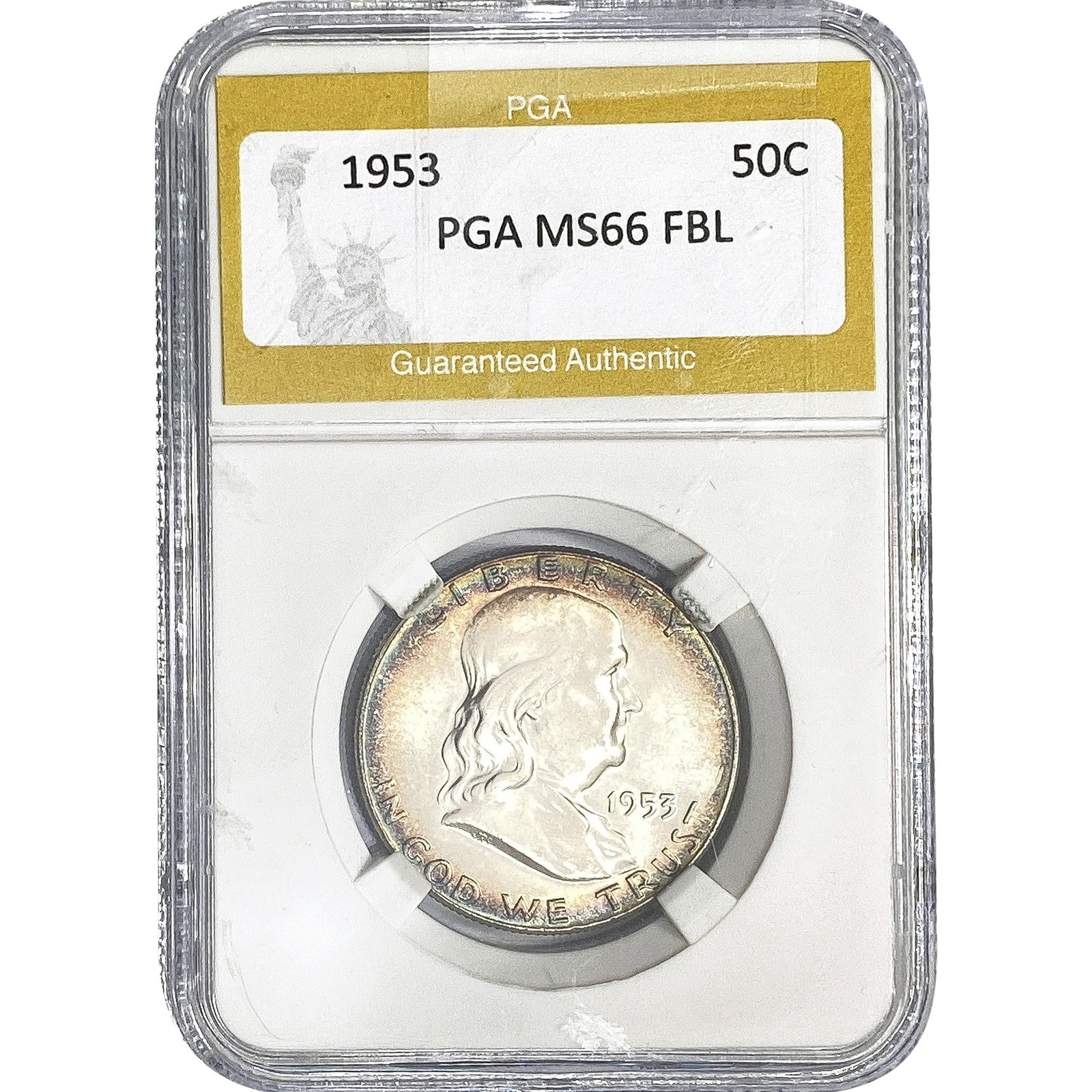1953 Franklin Half Dollar PGA MS66 FBL (1 of 2)
