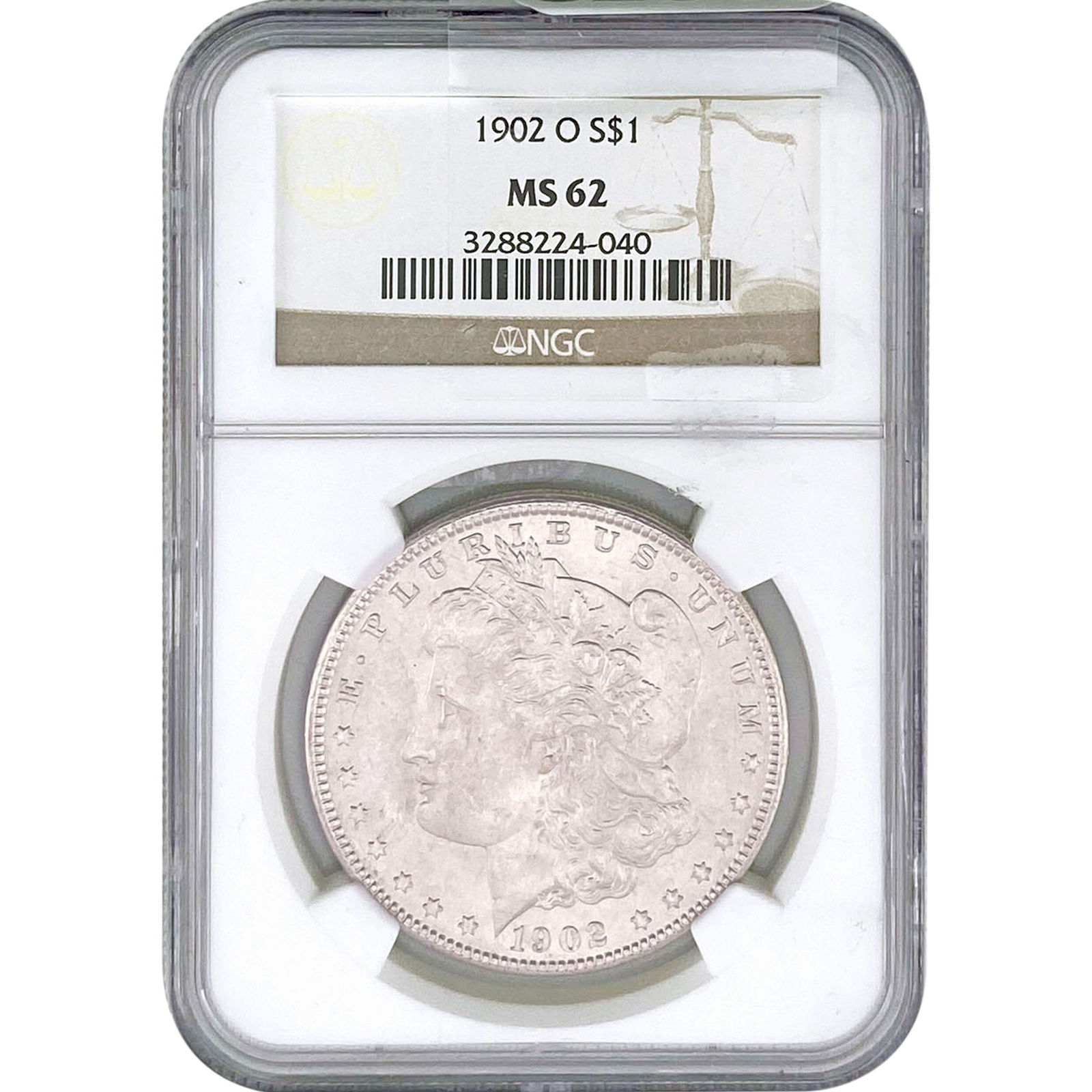 1902-O Morgan Silver Dollar NGC MS62 (1 of 2)