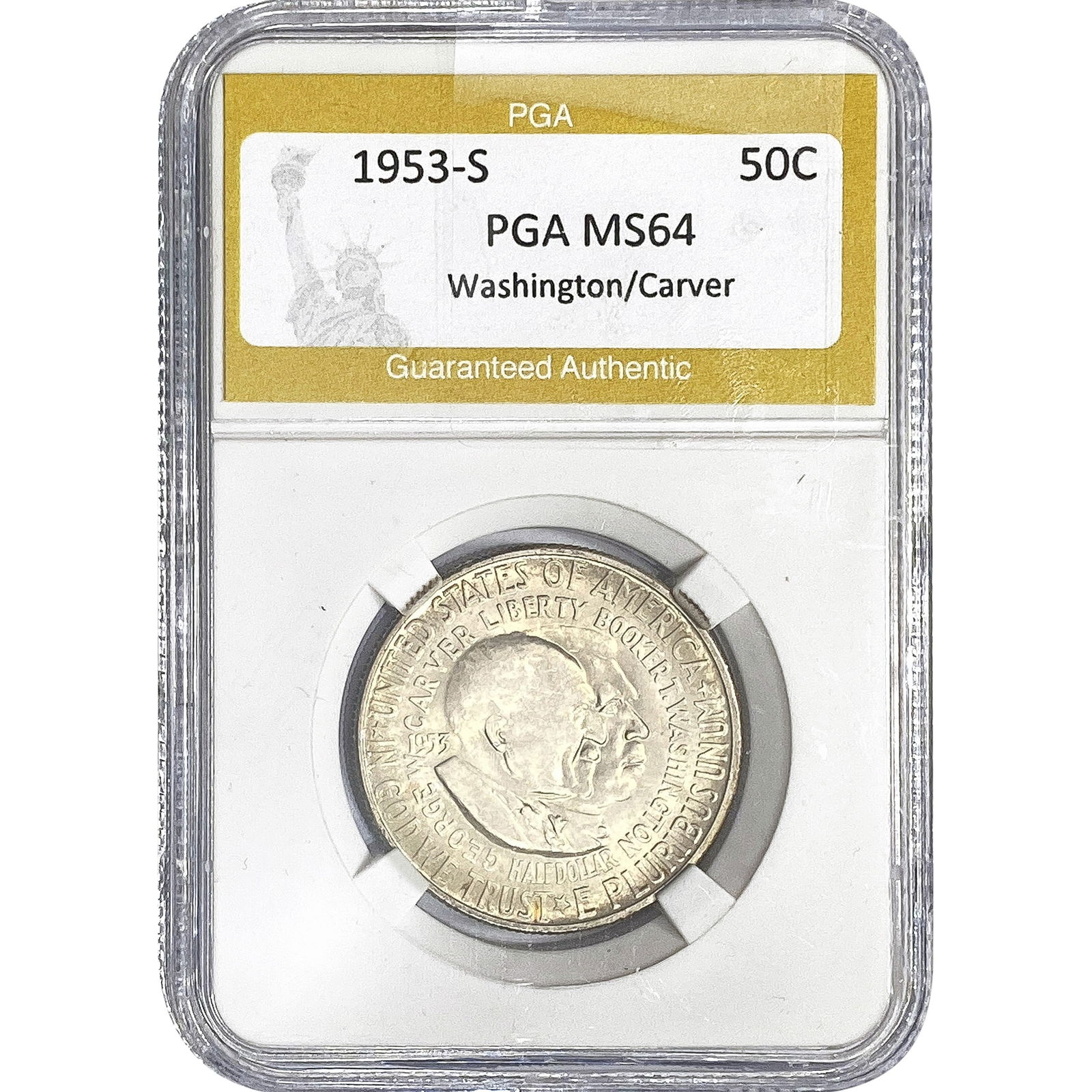 1953-S Washington Carver Half Dollar PGA MS64 (1 of 2)