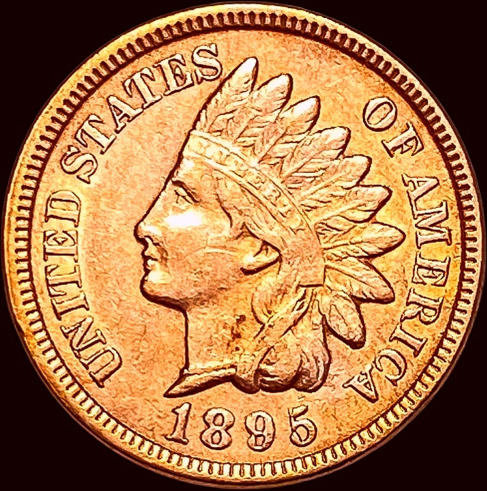 1895 Red Indian Head Cent UNCIRCULATED (1 of 2)
