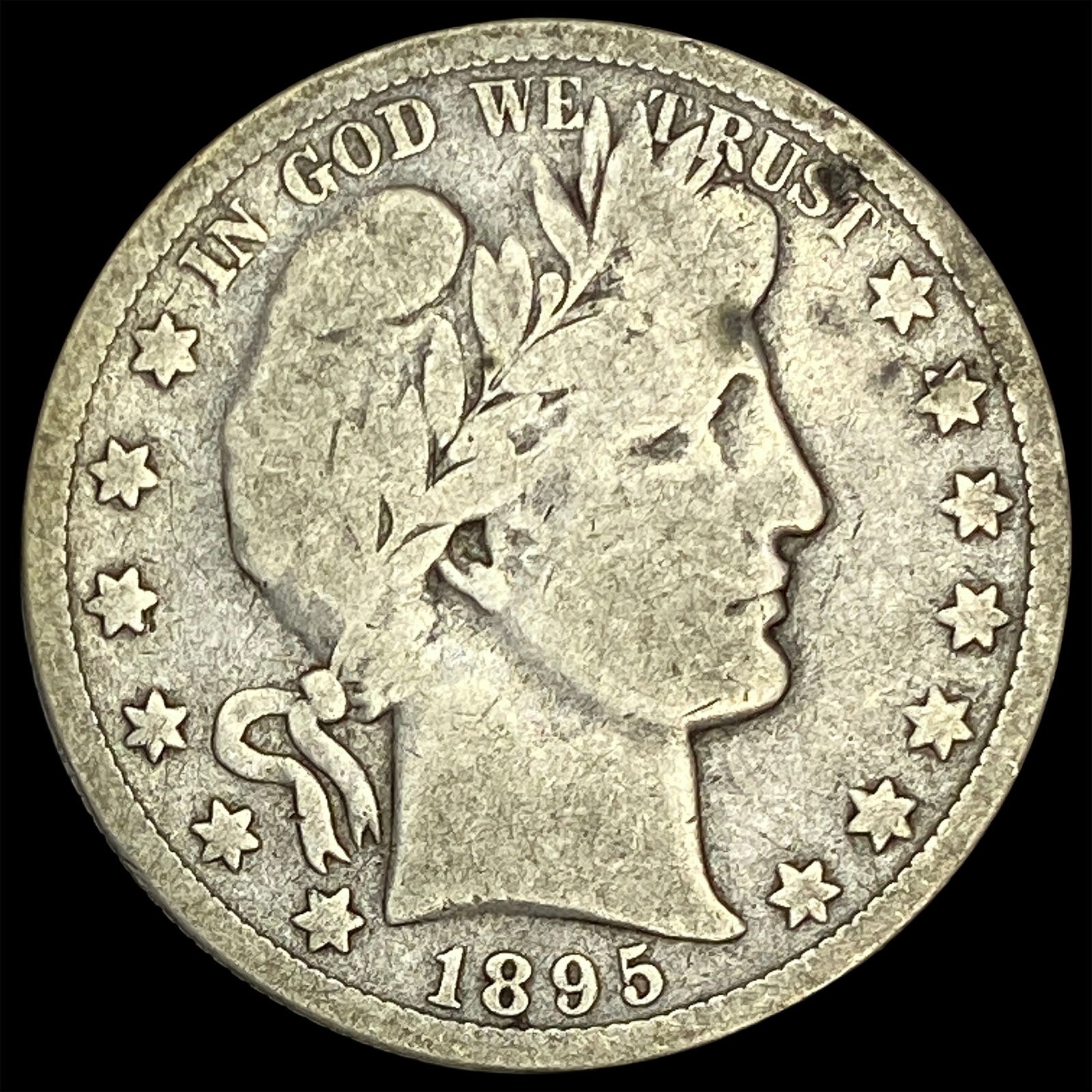 1895-O Silver Barber Half Dollar NICELY CIRCULATED (1 of 2)