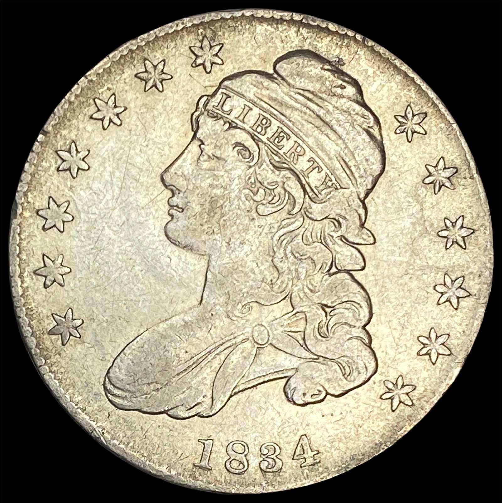1834 Capped Bust Half Dollar ABOUT UNCIRCULATED (1 of 2)