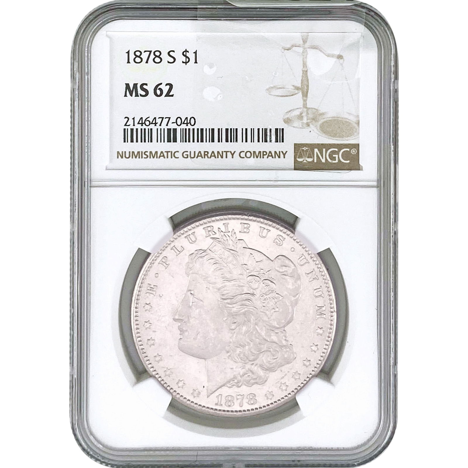 1878-S Morgan Silver Dollar NGC MS62 (1 of 2)