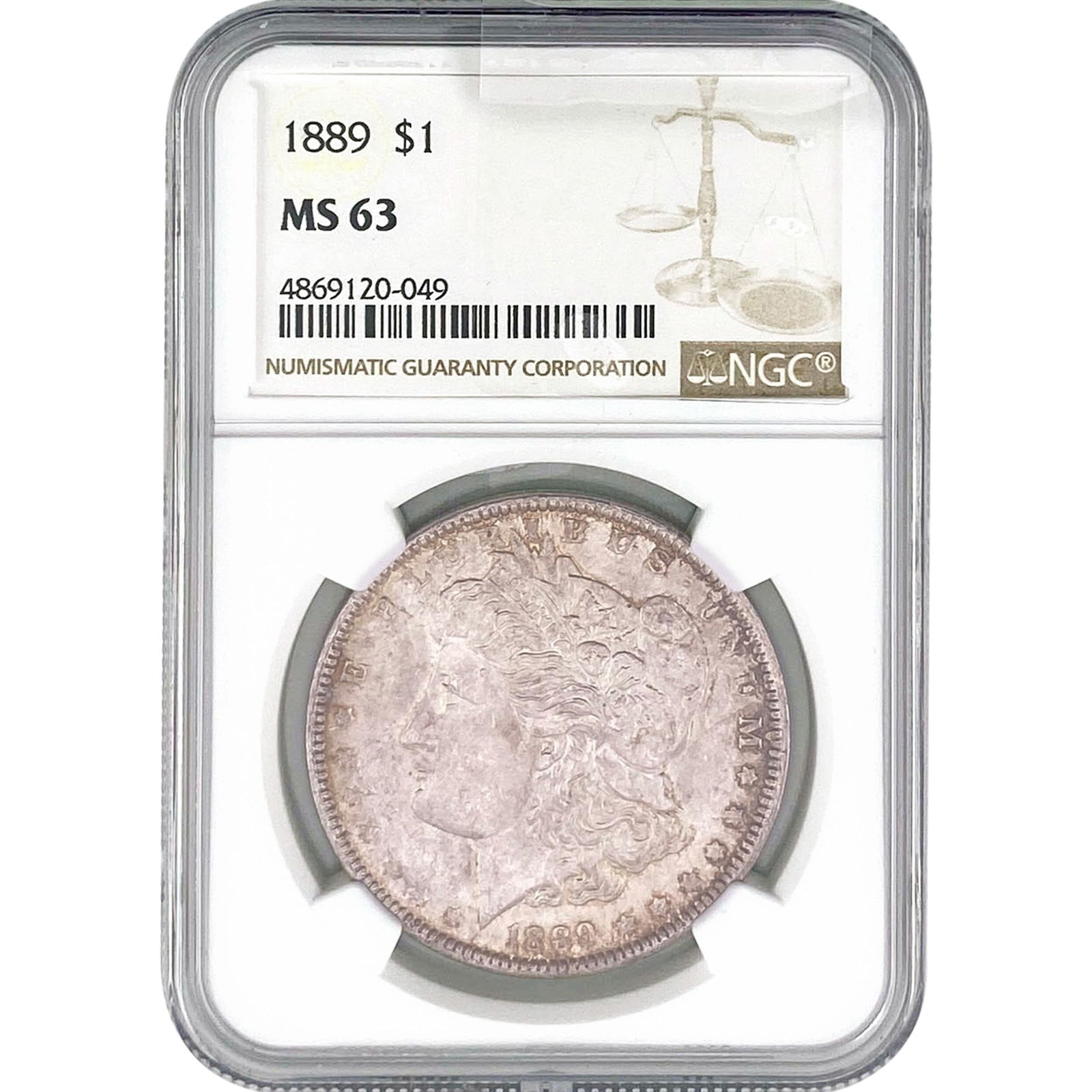 1889 Morgan Silver Dollar NGC MS63 (1 of 2)