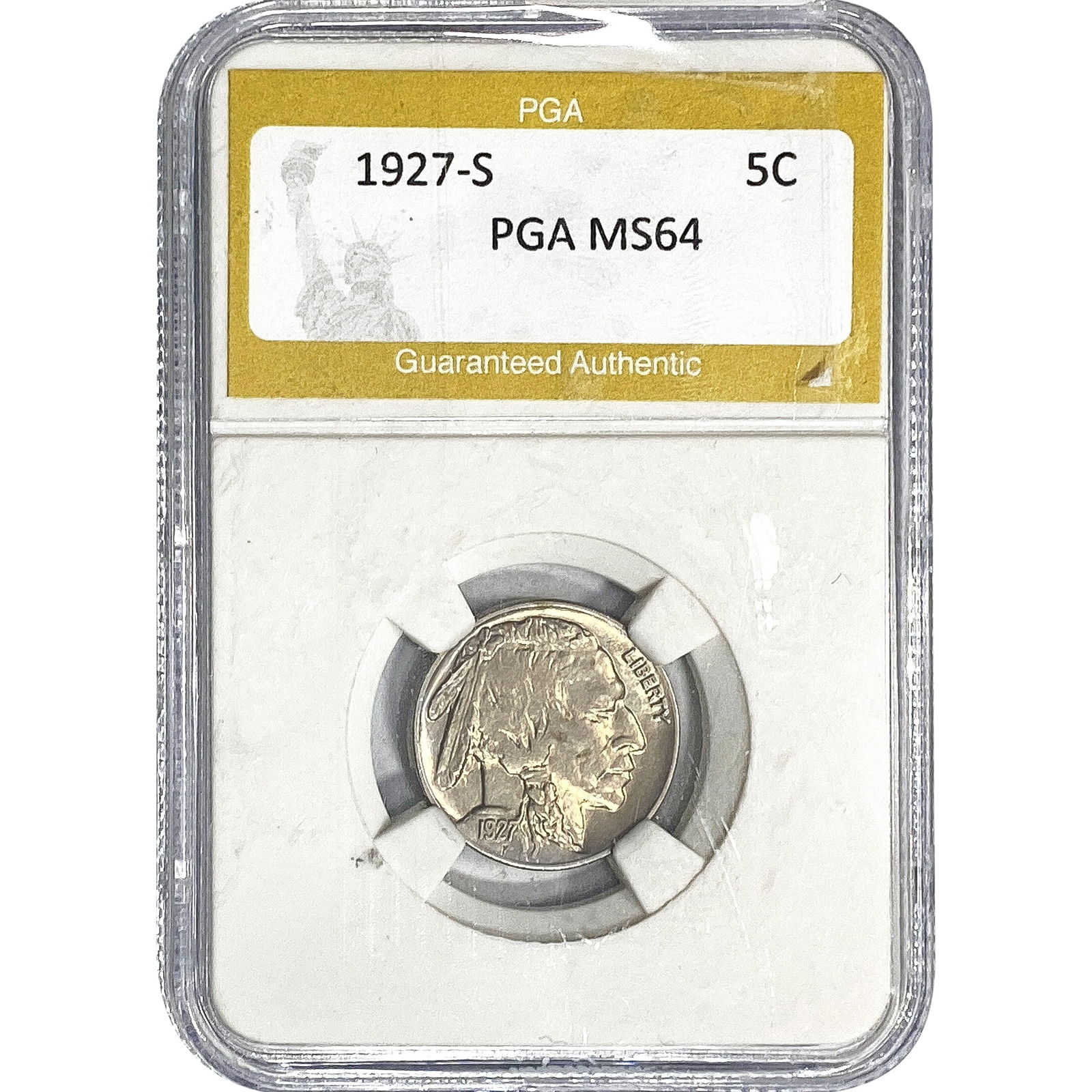 1927-S Buffalo Nickel PGA MS64 (1 of 2)