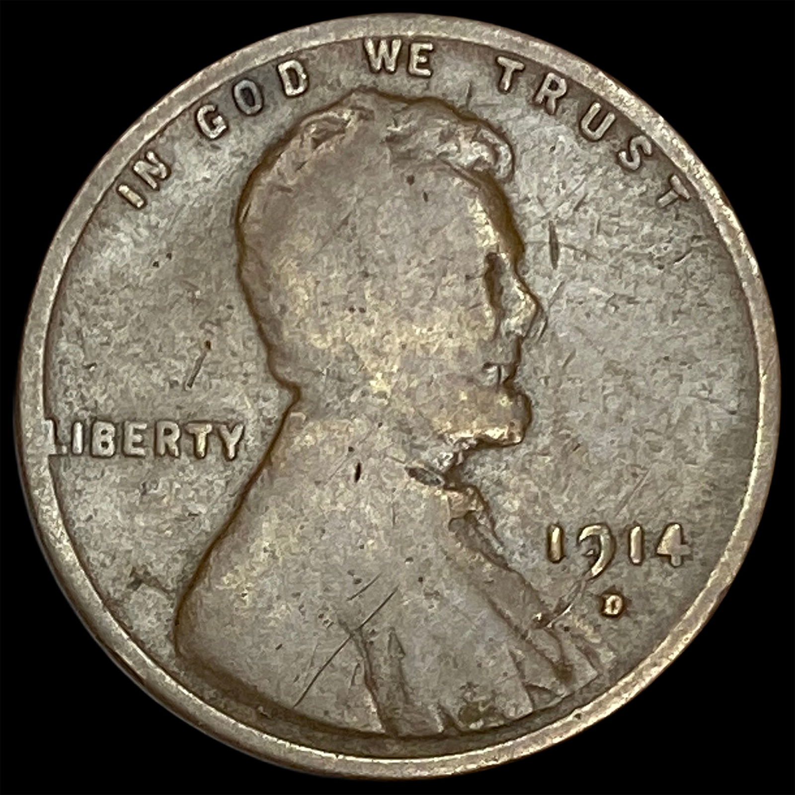 1914-D Lincoln Wheat Cent NICELY CIRCULATED (1 of 2)