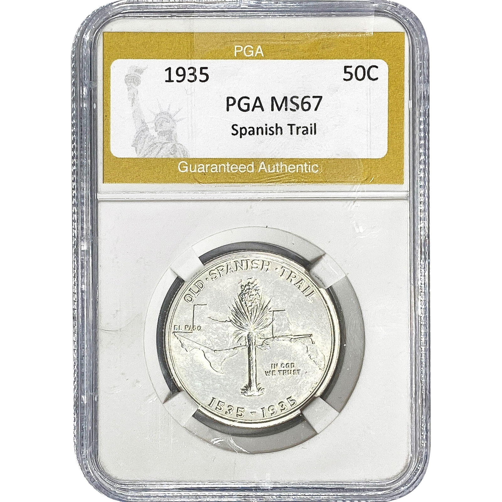 1935 Spanish Trail Half Dollar PGA MS: 1935 Spanish Trail Half Dollar PGA MS