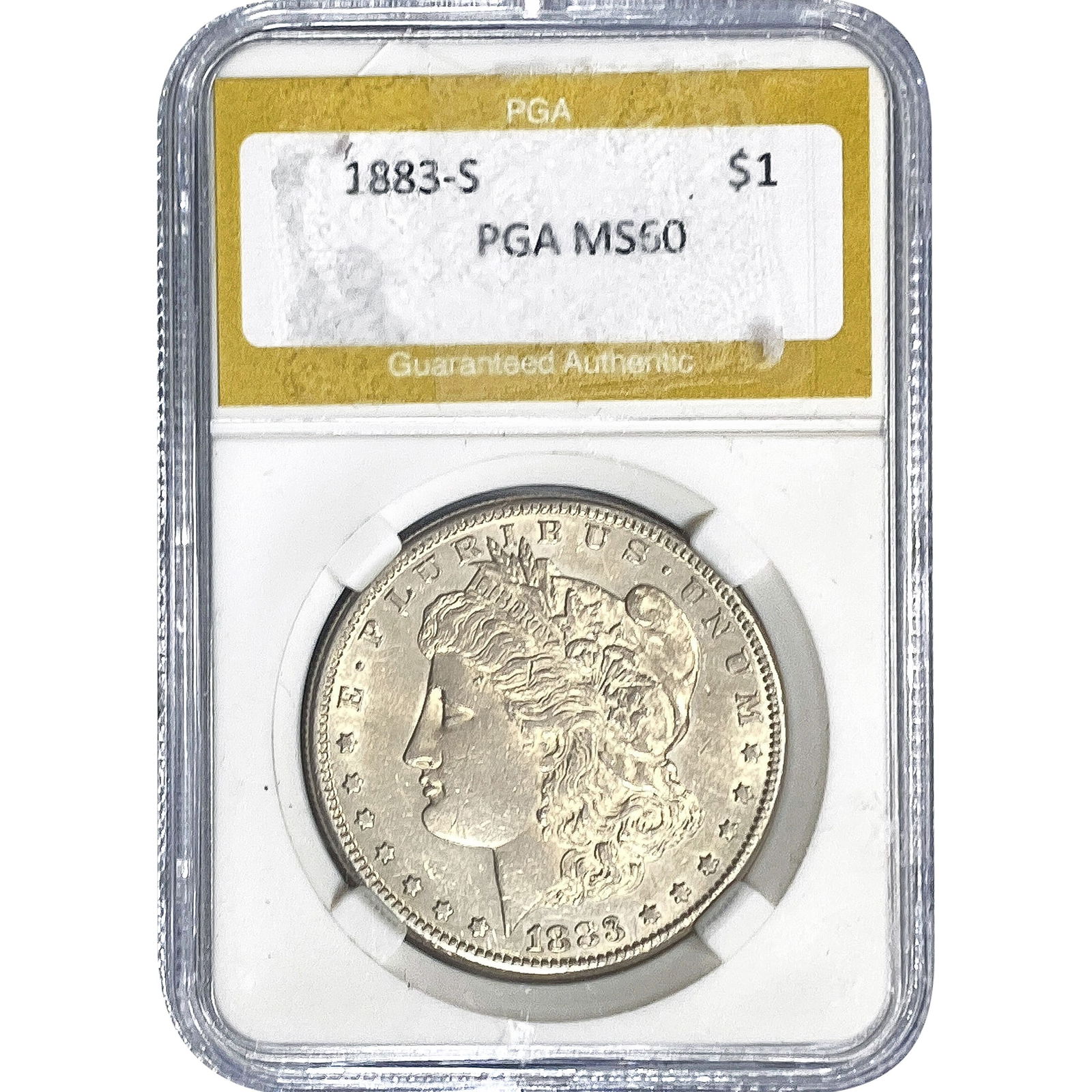 1883-S Morgan Silver Dollar PGA MS67: 1883-S Morgan Silver Dollar PGA MS67
