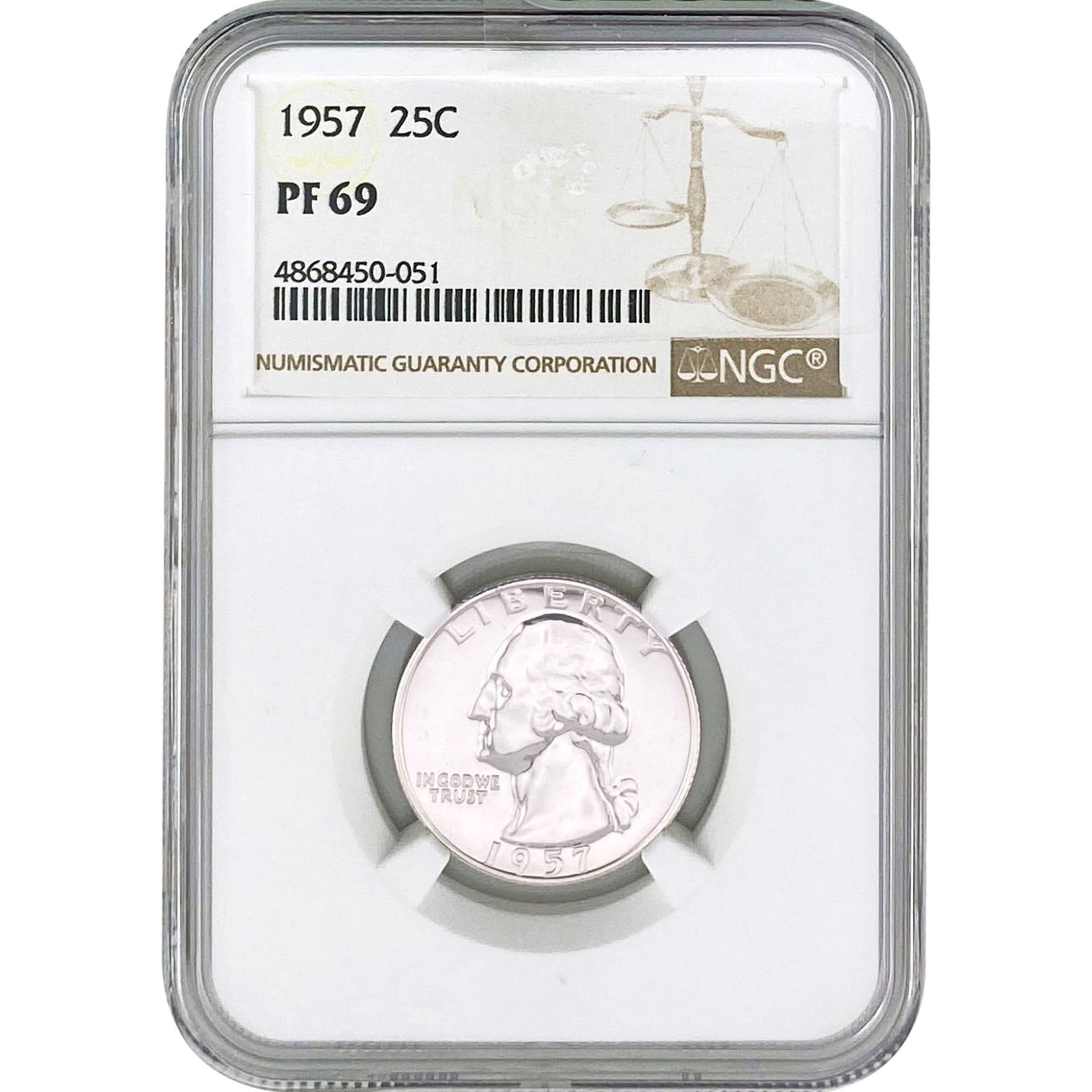 1957 Washington Silver Quarter NGC PF69 (1 of 2)
