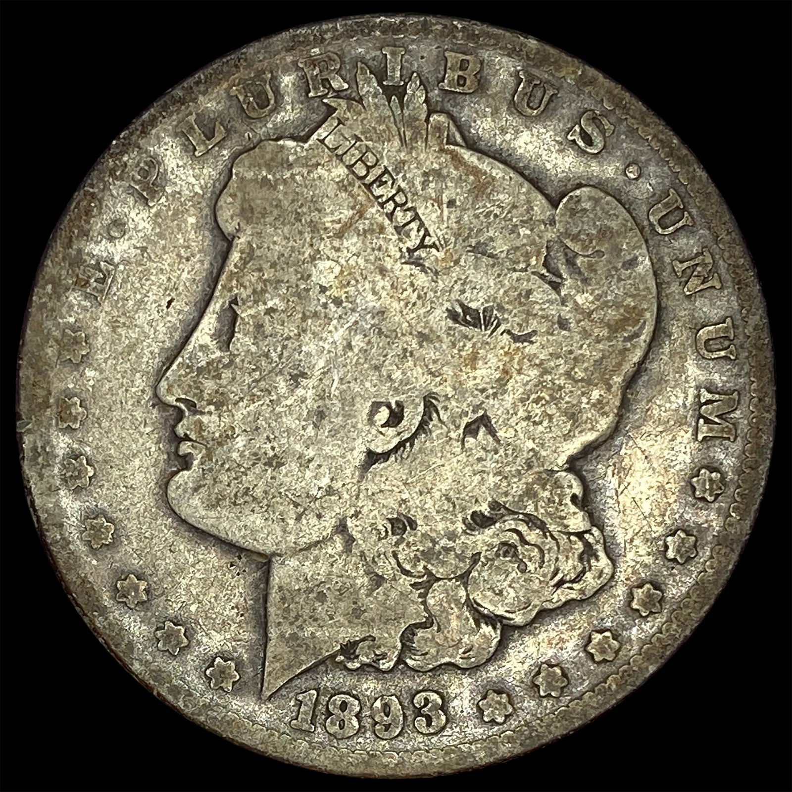 1893-O Silver Morgan Dollar NICELY CIRCULATED (1 of 2)