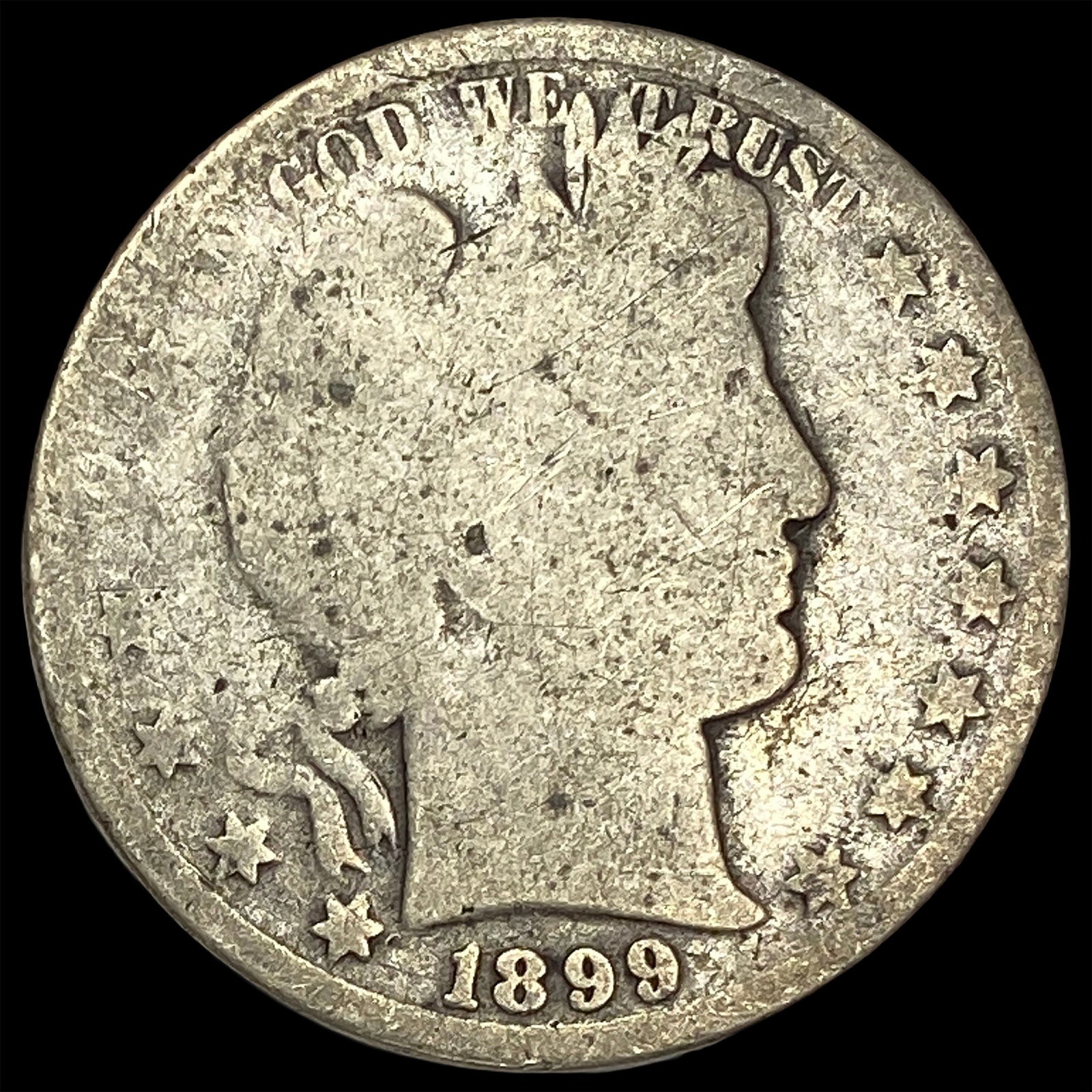 1899 Silver Barber Half Dollar NICELY CIRCULATED (1 of 2)