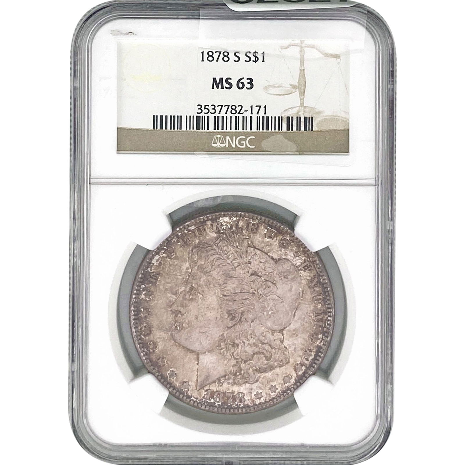 1878-S Morgan Silver Dollar NGC MS63 (1 of 2)