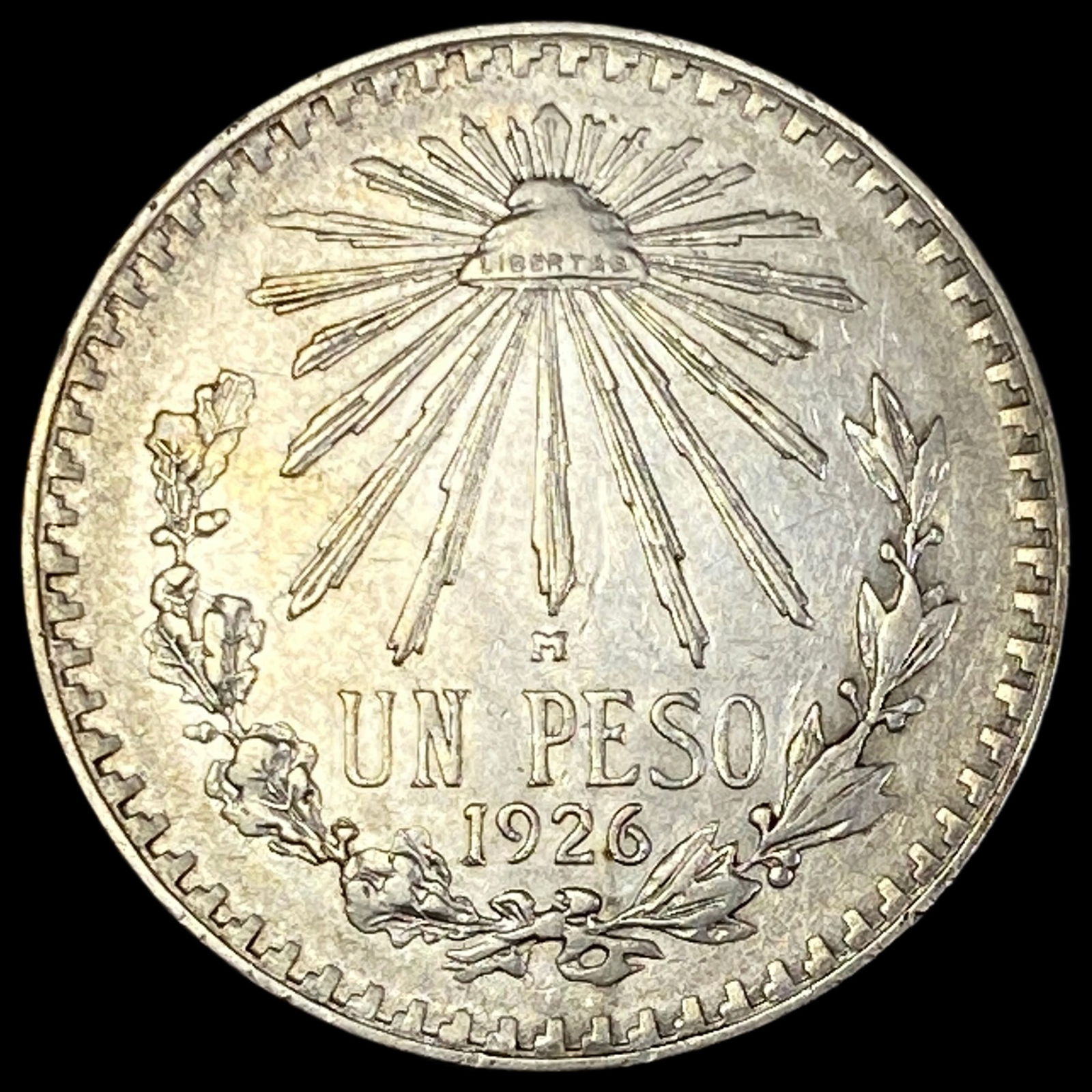 1926 Mexico SIlver 1 Peso CLOSELY UNCIRCULATED (1 of 2)