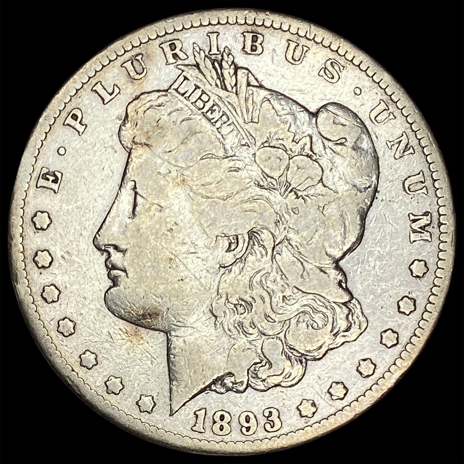1893-CC Silver Morgan Dollar LIGHTLY CIRCULATED (1 of 2)