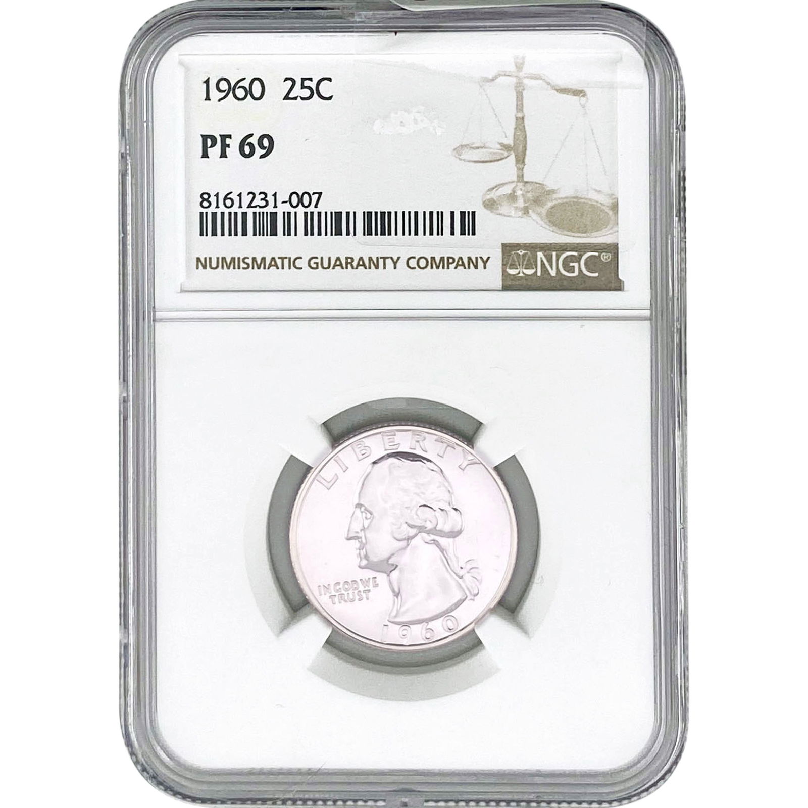1960 Washington Silver Quarter NGC PF69 (1 of 2)