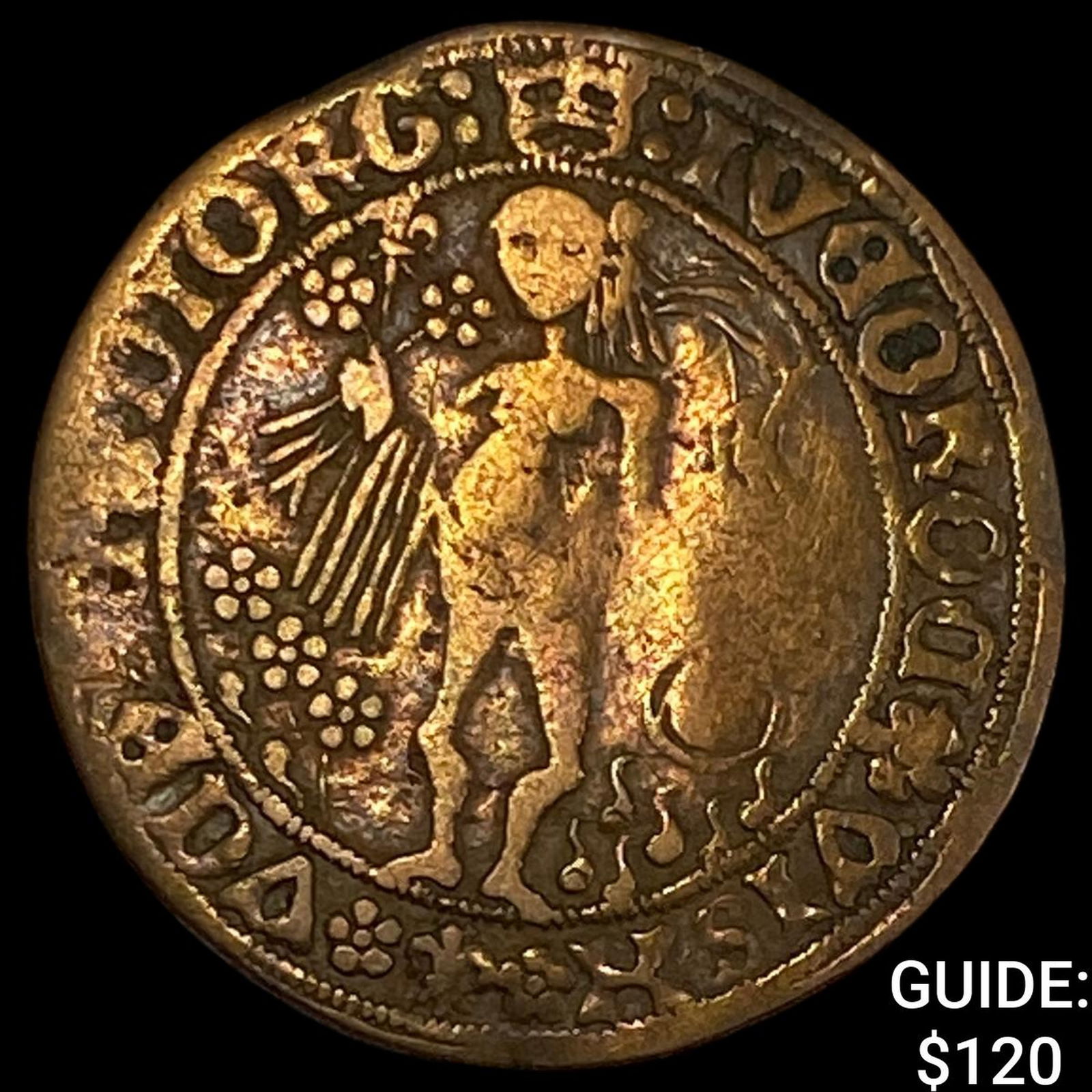 Antwerp (Low Countries) 1500-1550 Jeton Venus Penny NEARLY UNCIRCULATED: Antwerp (Low Countries) 1500-1550 Jeton Venus Penny NEARLY UNCIRCULATED