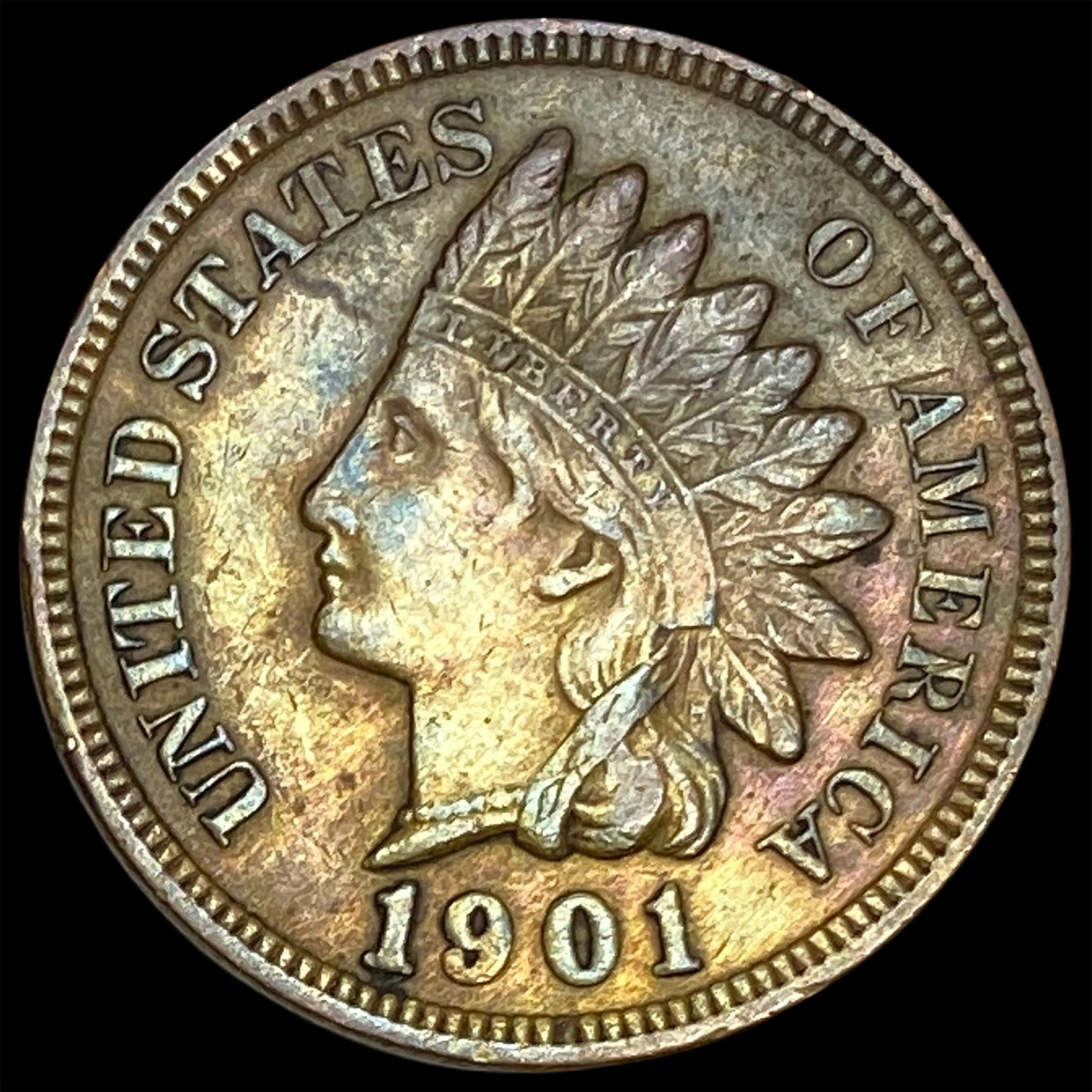 1901 Indian Head Cent CLOSELY UNCIRCULATED (1 of 2)
