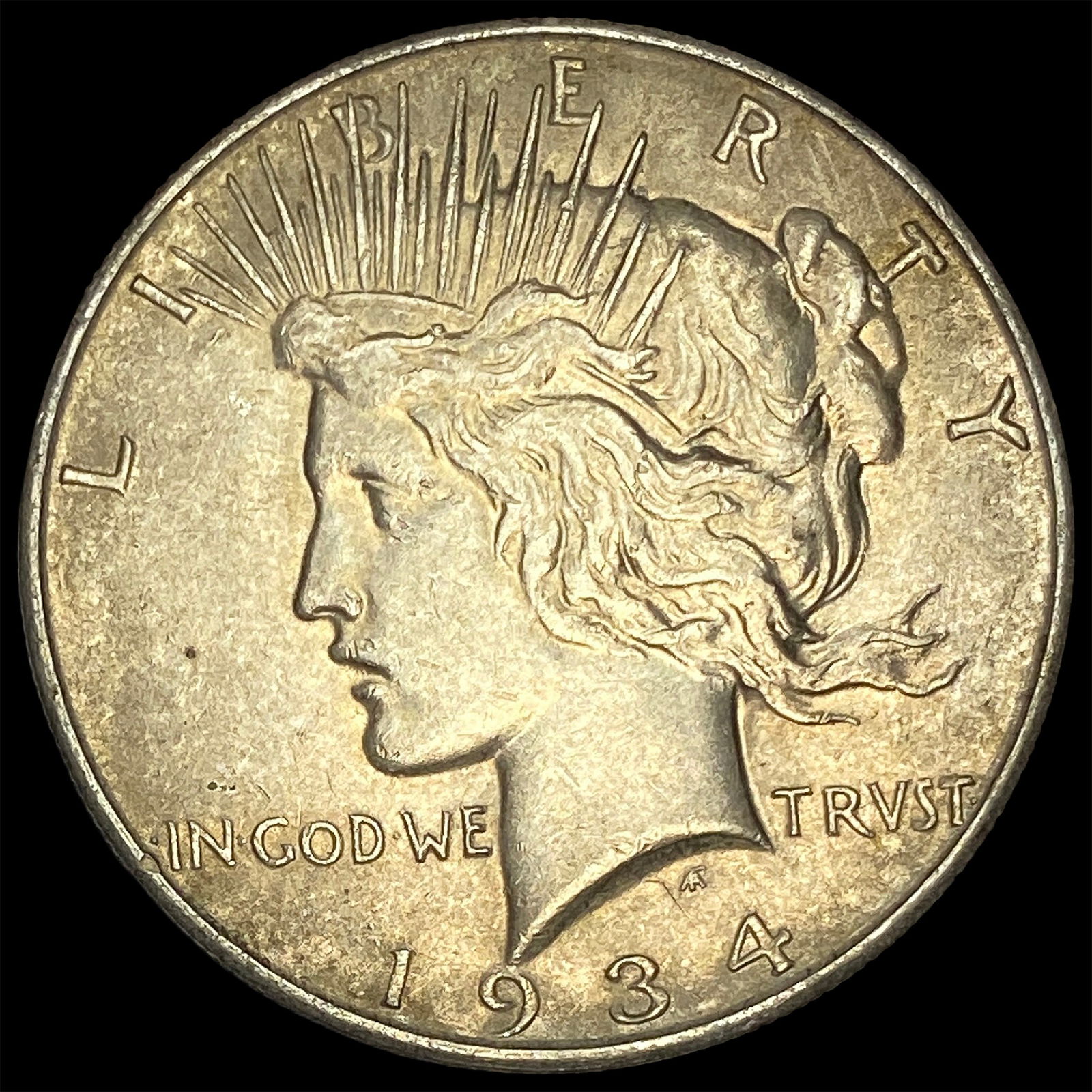 1934 Peace Silver Dollar CLOSELY UNCIRCULATED (1 of 2)