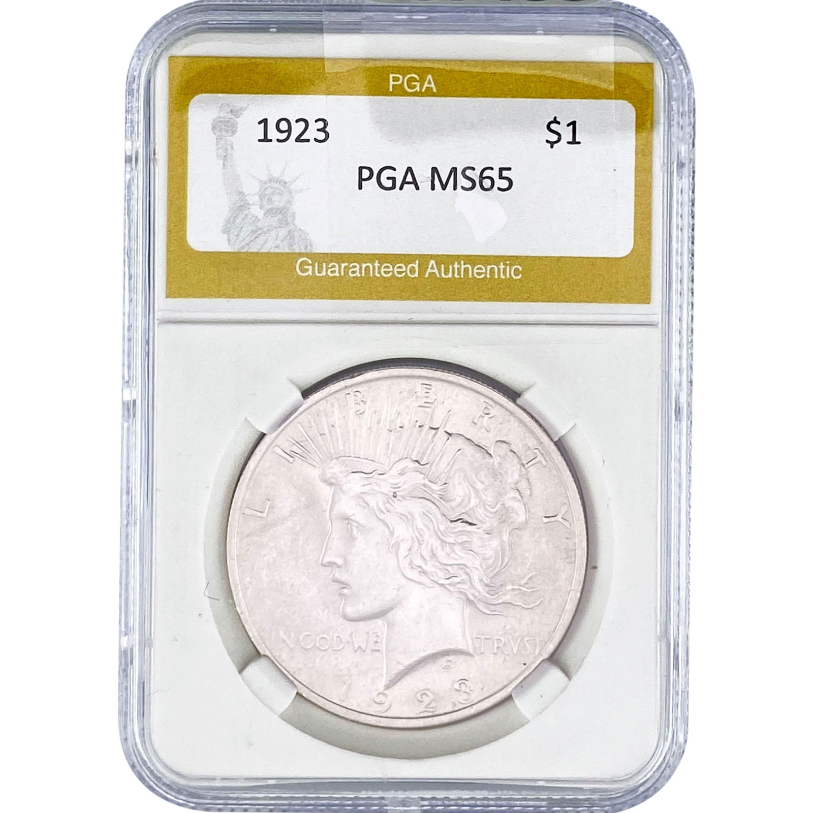 1923 Silver Peace Dollar PGA MS65 (1 of 2)