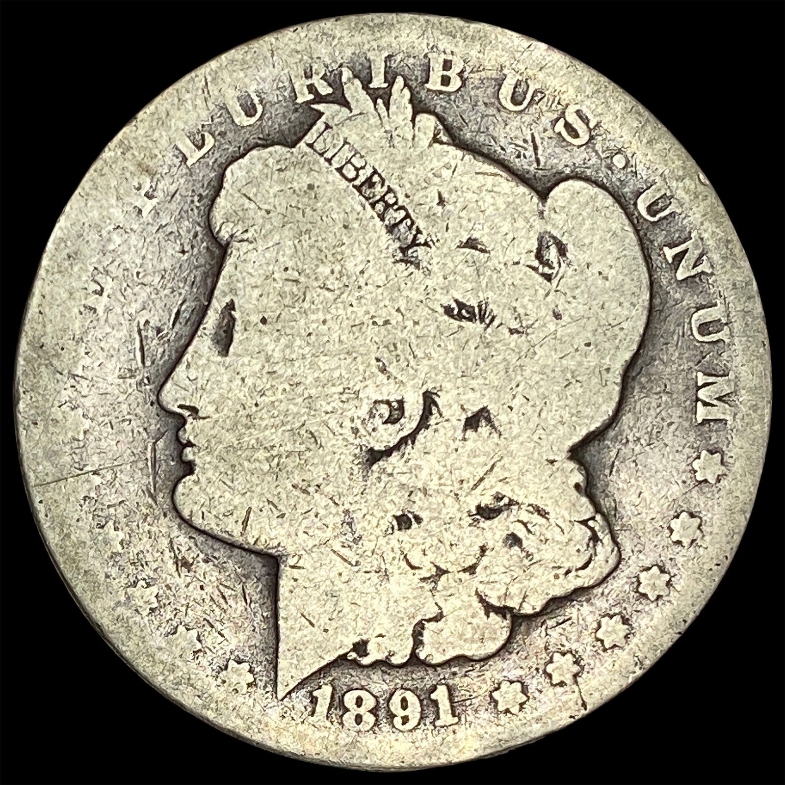 1891-CC Silver Morgan Dollar NICELY CIRCULATED (1 of 2)