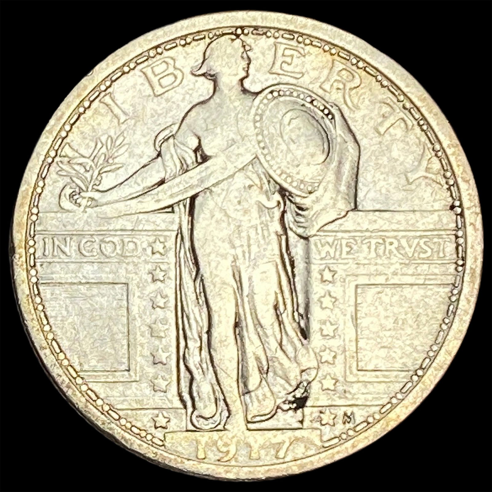 1917 Type 1 Standing Liberty Quarter ABOUT UNCIRCULATED (1 of 2)