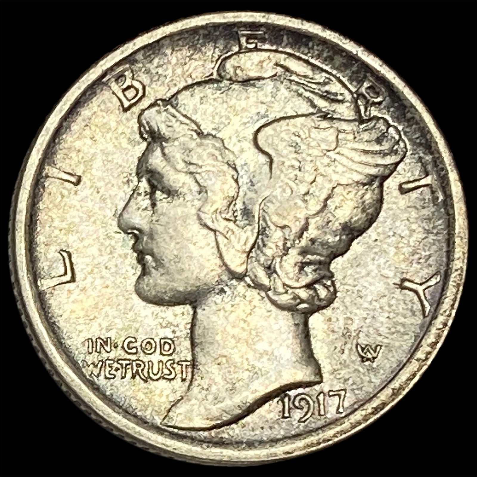 1917-D Silver Mercury Dime UNCIRCULATED (1 of 2)
