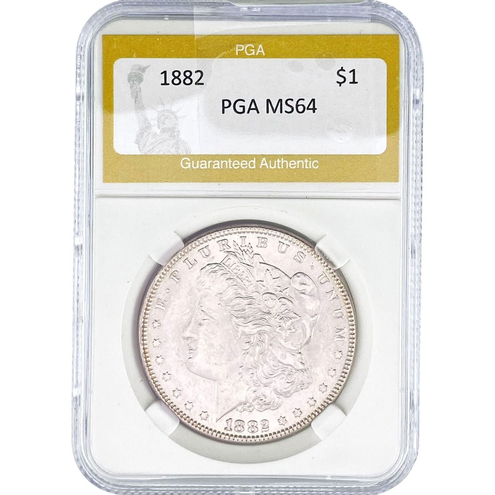 1882 Morgan Silver Dollar PGA MS64 (1 of 2)