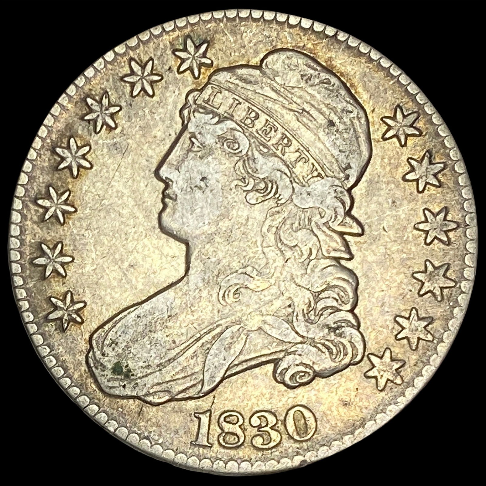 1830 Capped Bust Half Dollar NEARLY UNCIRCULATED (1 of 2)