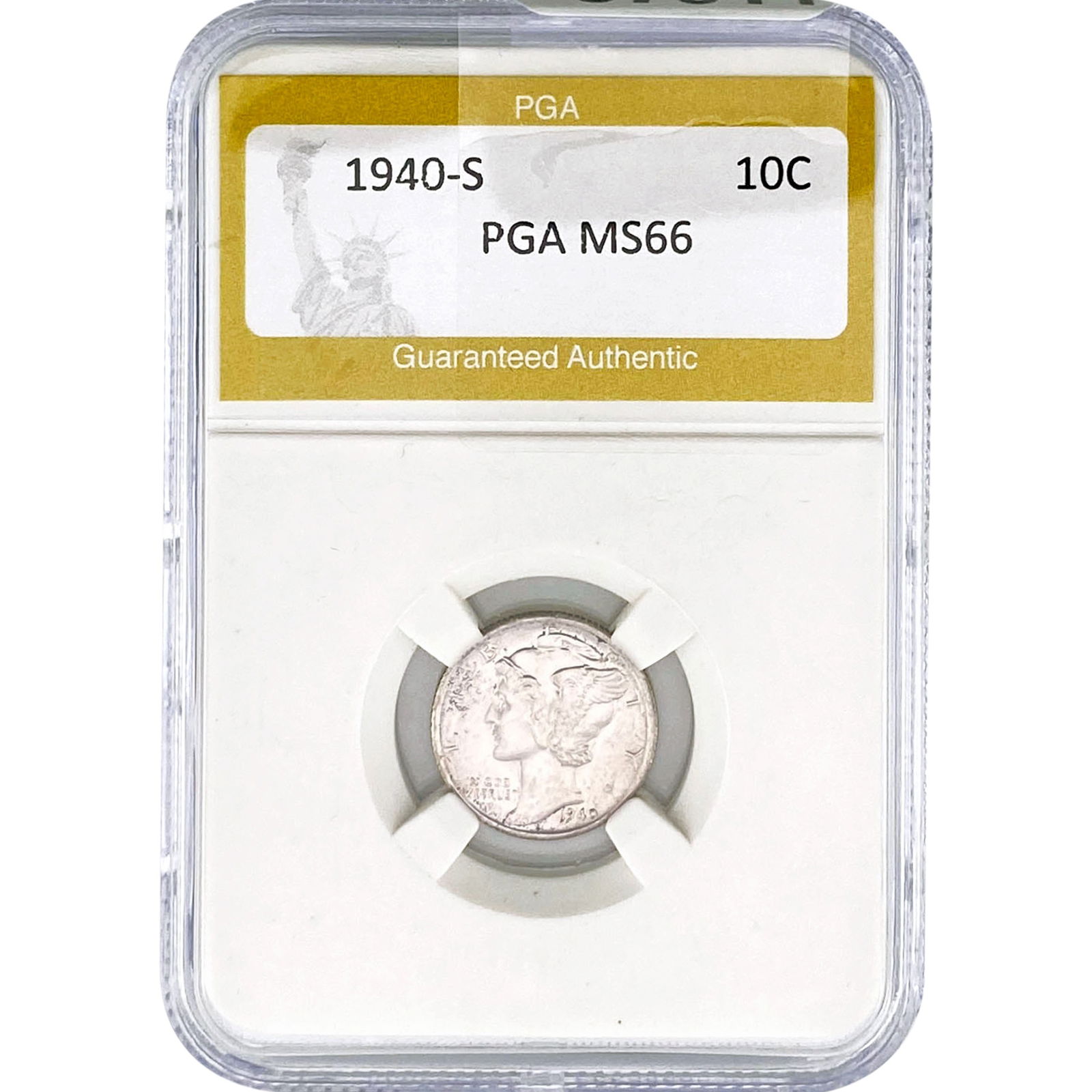 1940-S Mercury Silver Dime PGA MS66 (1 of 2)